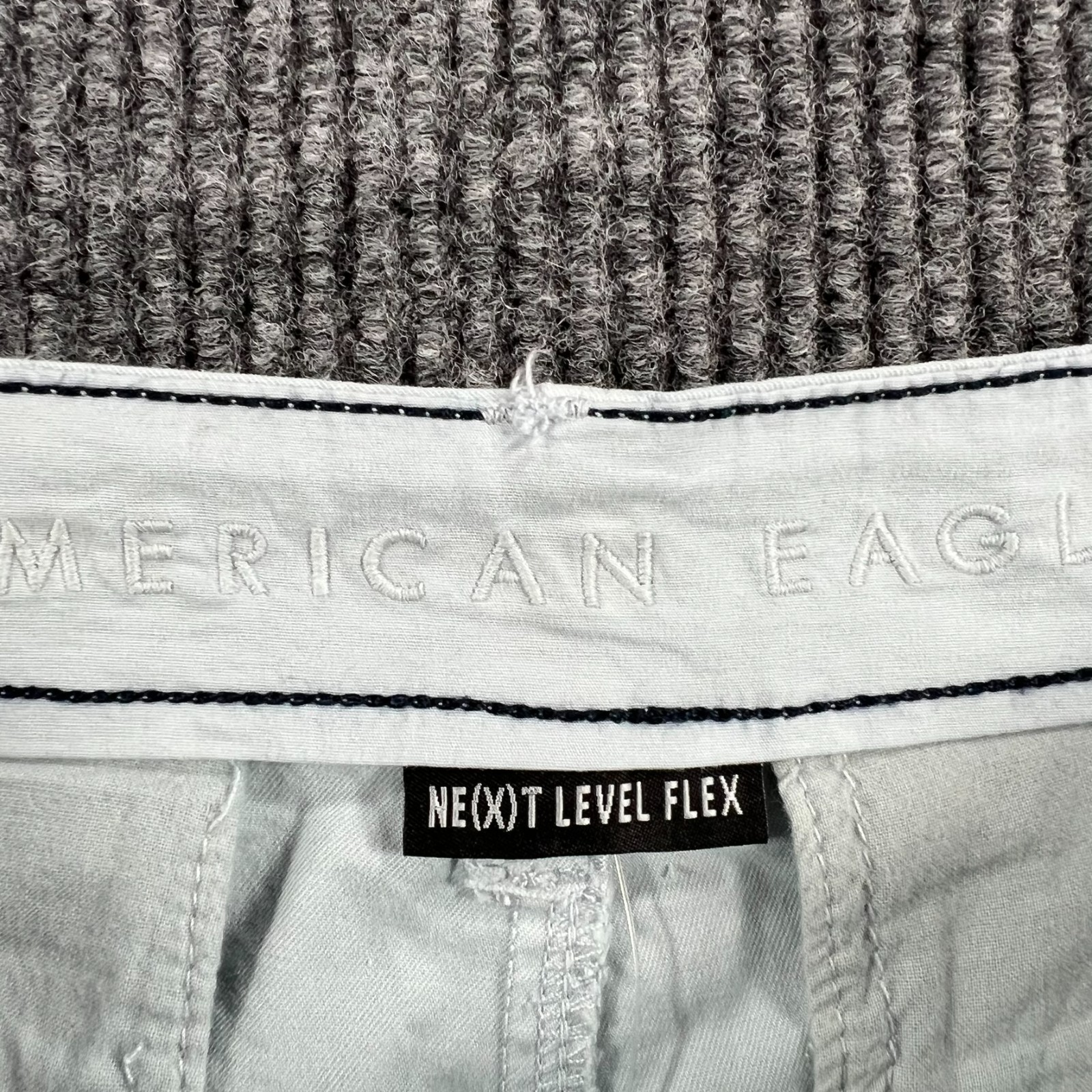 American Eagle Shorts Mens Size 31 Gray Chino Next Level Flex Casual New