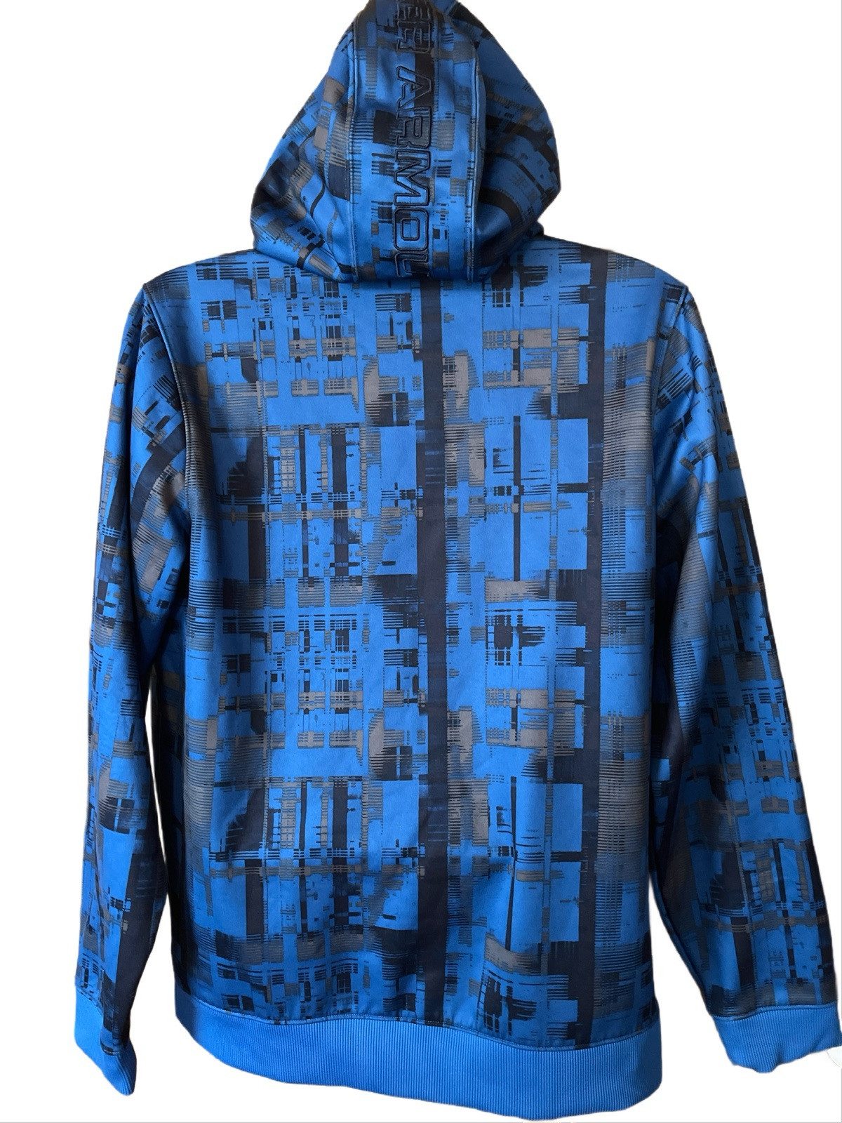 Under Armour Loose Hoodie Men’s Large Blue/Black/Neon Green