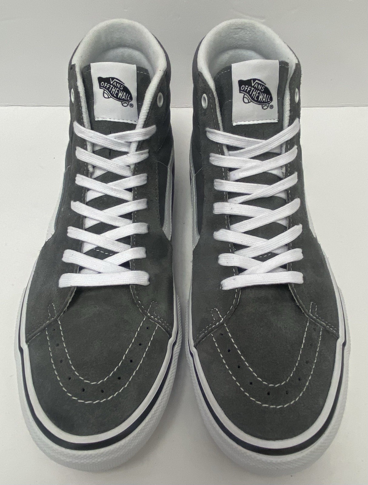 VANS M13 SKATE Sk8 Hi Pop Cush Dura Cap Gray White Skate Shoes New!