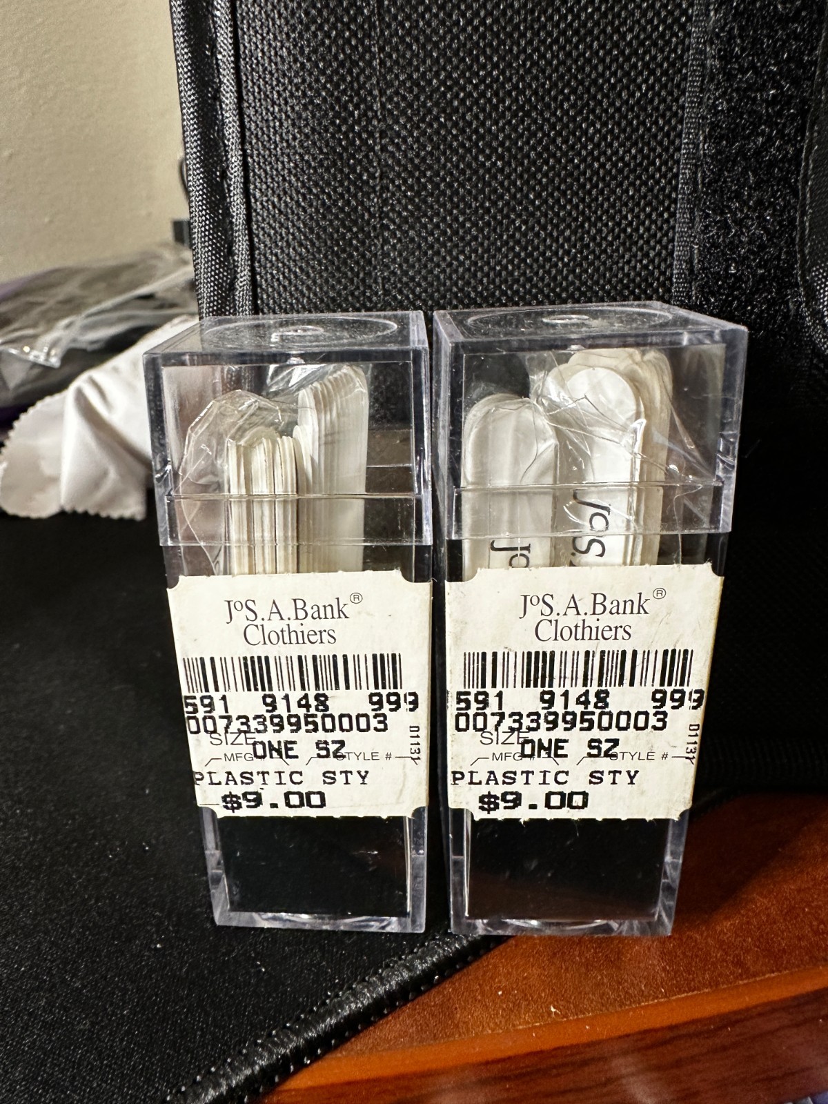 Jos A Bank Collar Stays Lot (2 Sets) Plastic Dress Shirt Collar Supports New