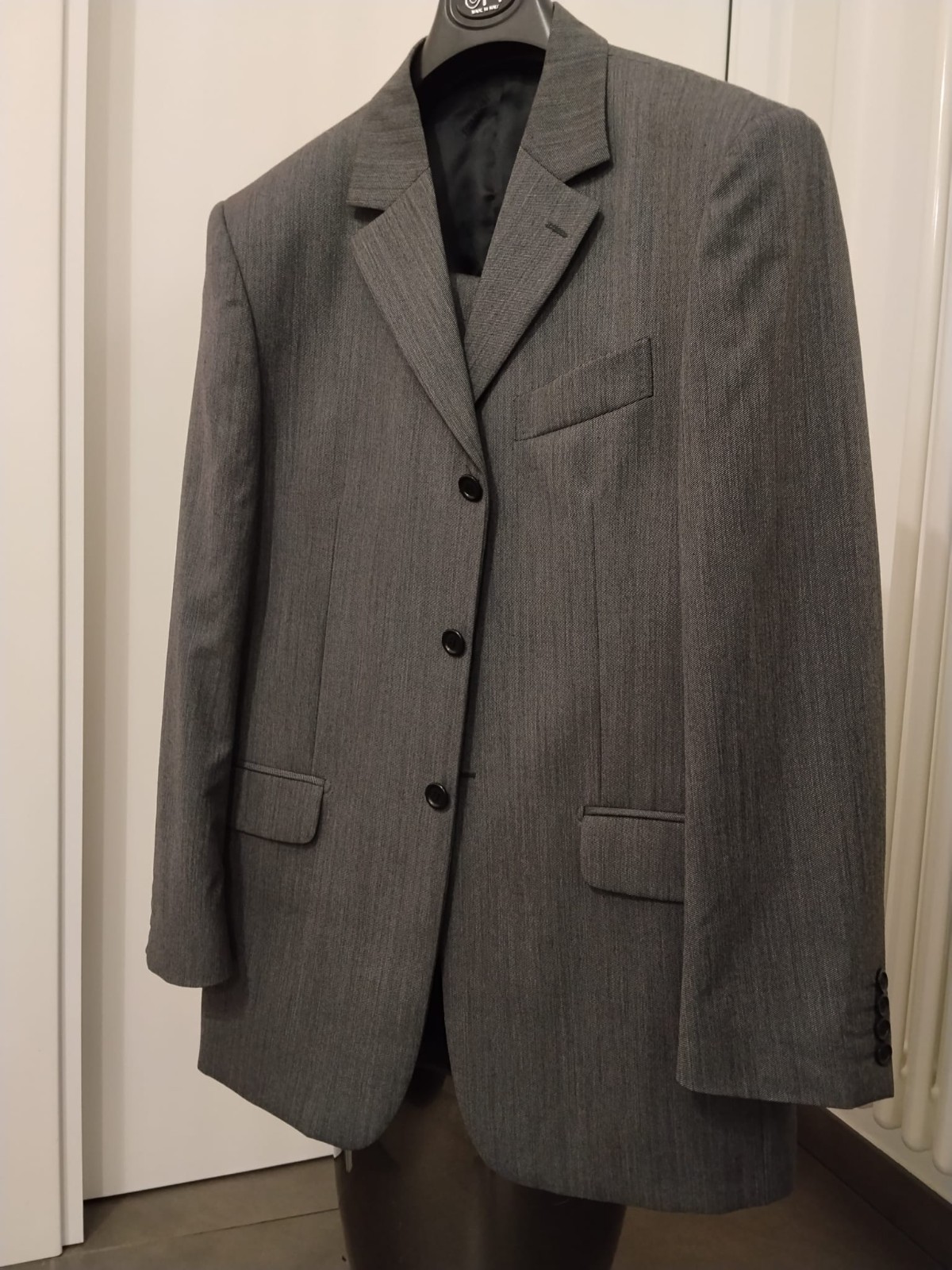 Carlo Pignatelli Men’s Grey 100% Virgin Wool Dress Size 52 Made in Italy