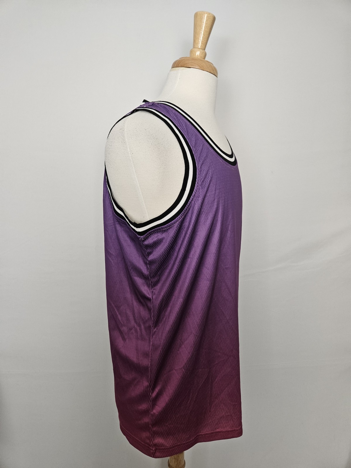 WESC Basketball Tank Gradient Pink Glo Purple To Pink Ombre Men’s Large NWT