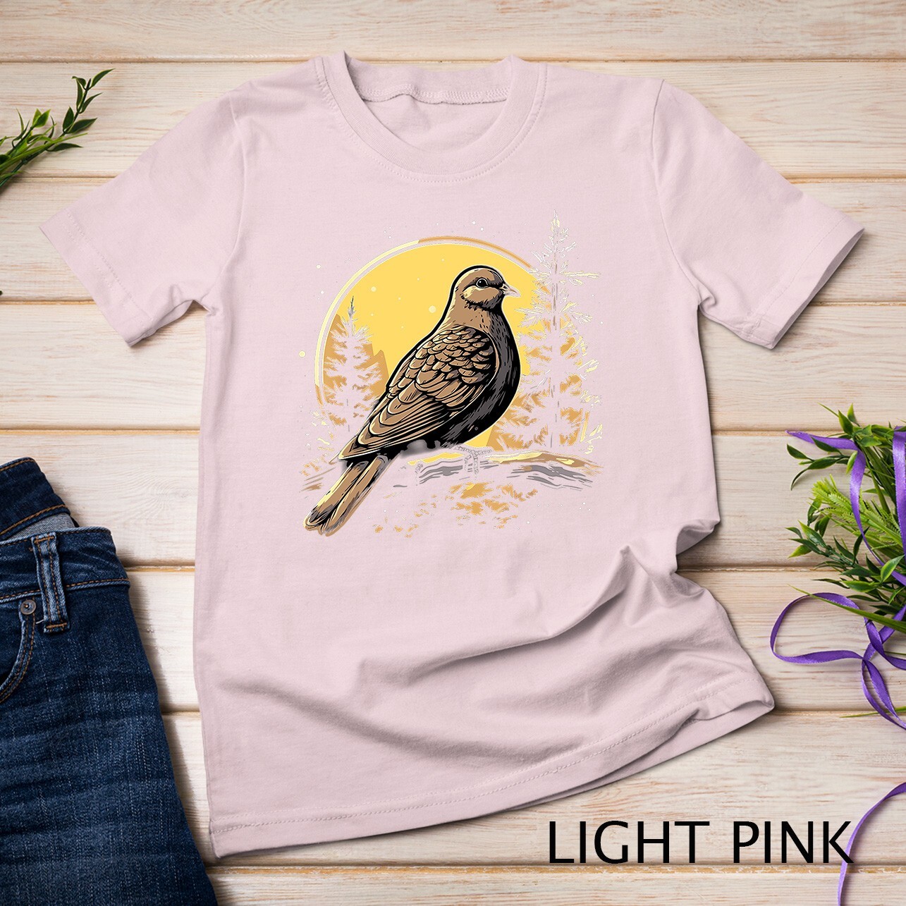 Retro Style Mourning Dove T-Shirt Unisex T-shirt