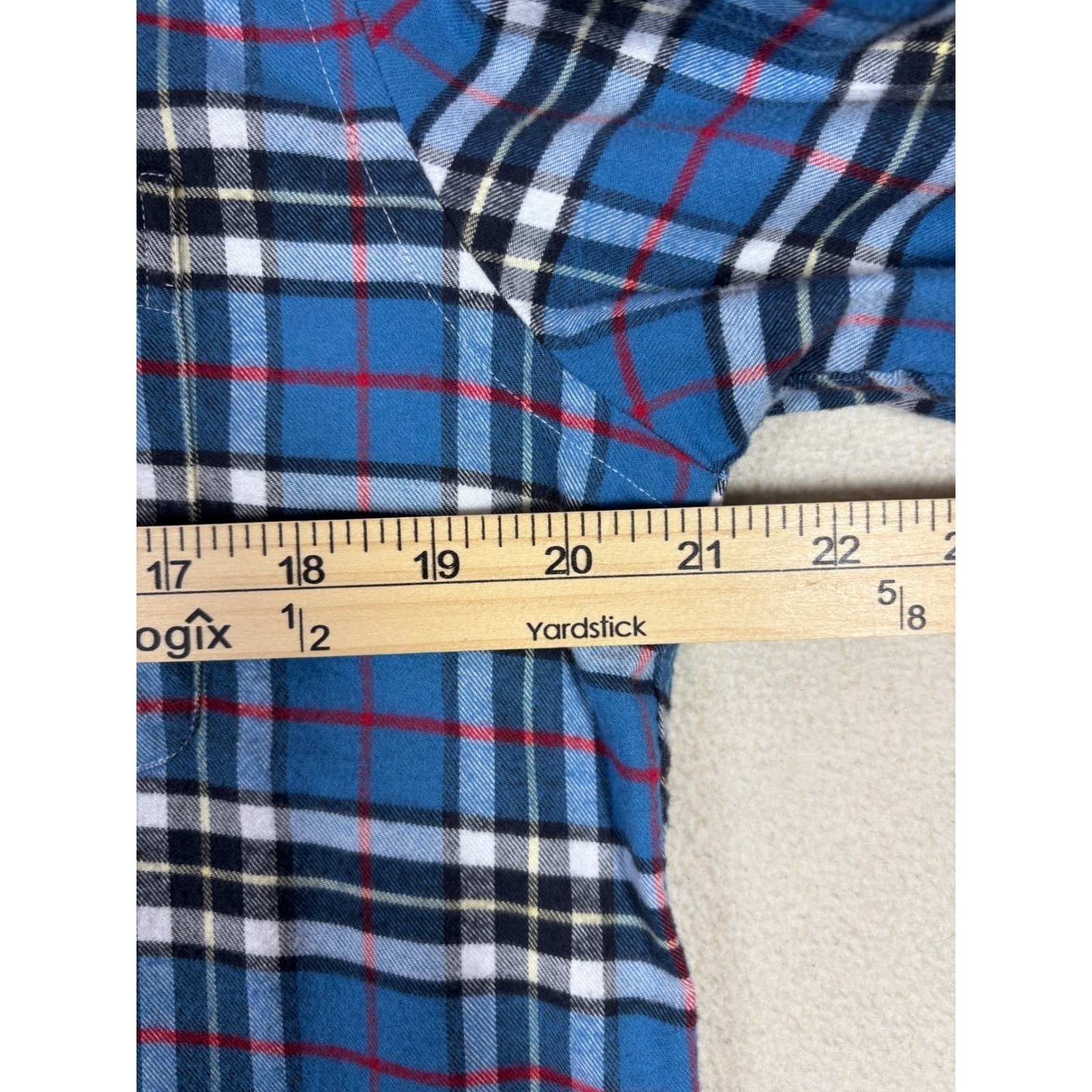Brooks Brothers Regent Fit Mens Blue Flannel Cotton Button Down Shirt Sz M NWOT