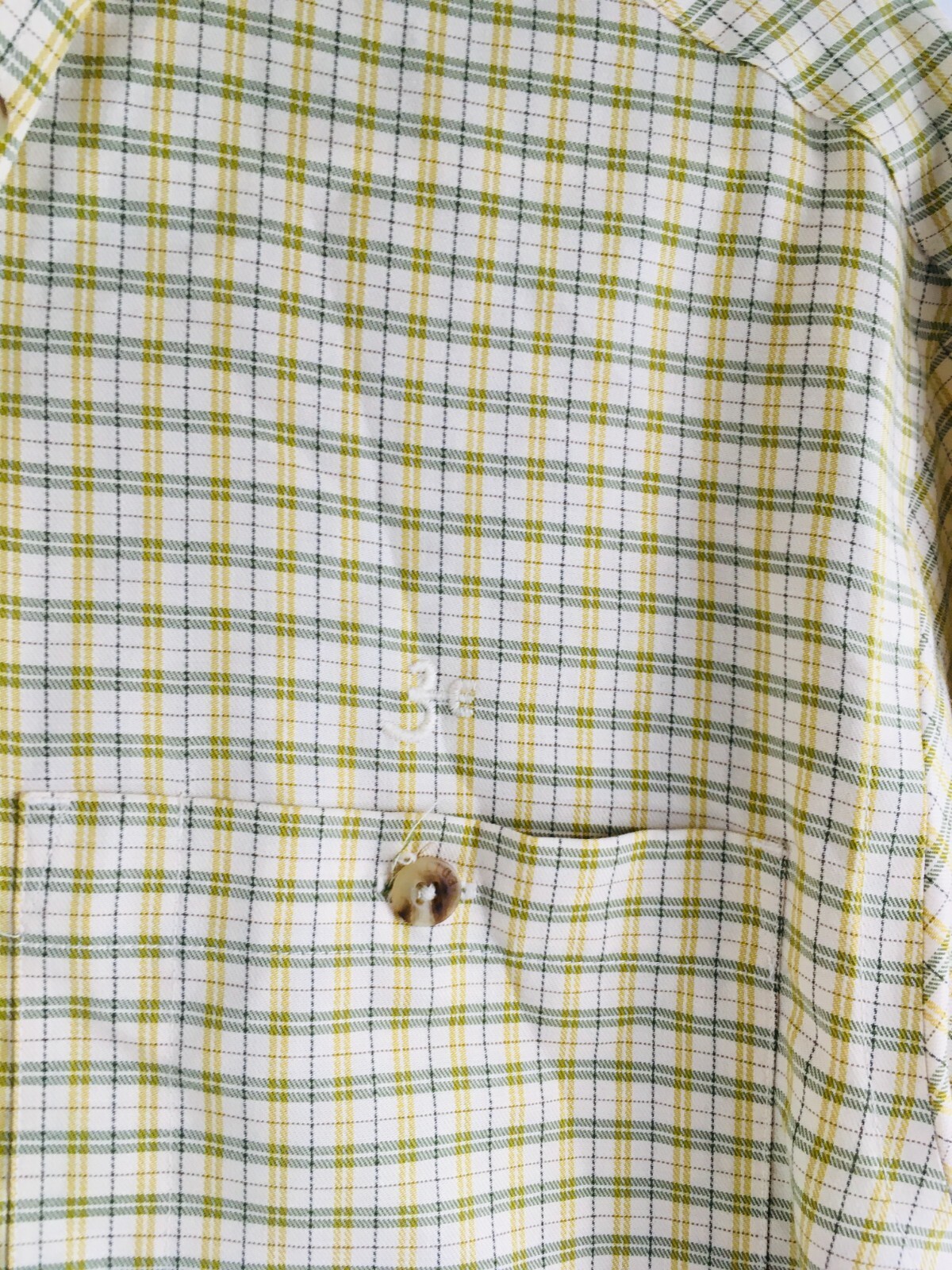 Three Forks Shirt Men’s Size Small Button Down Long Sleeve Plaid Nanotex Fabric