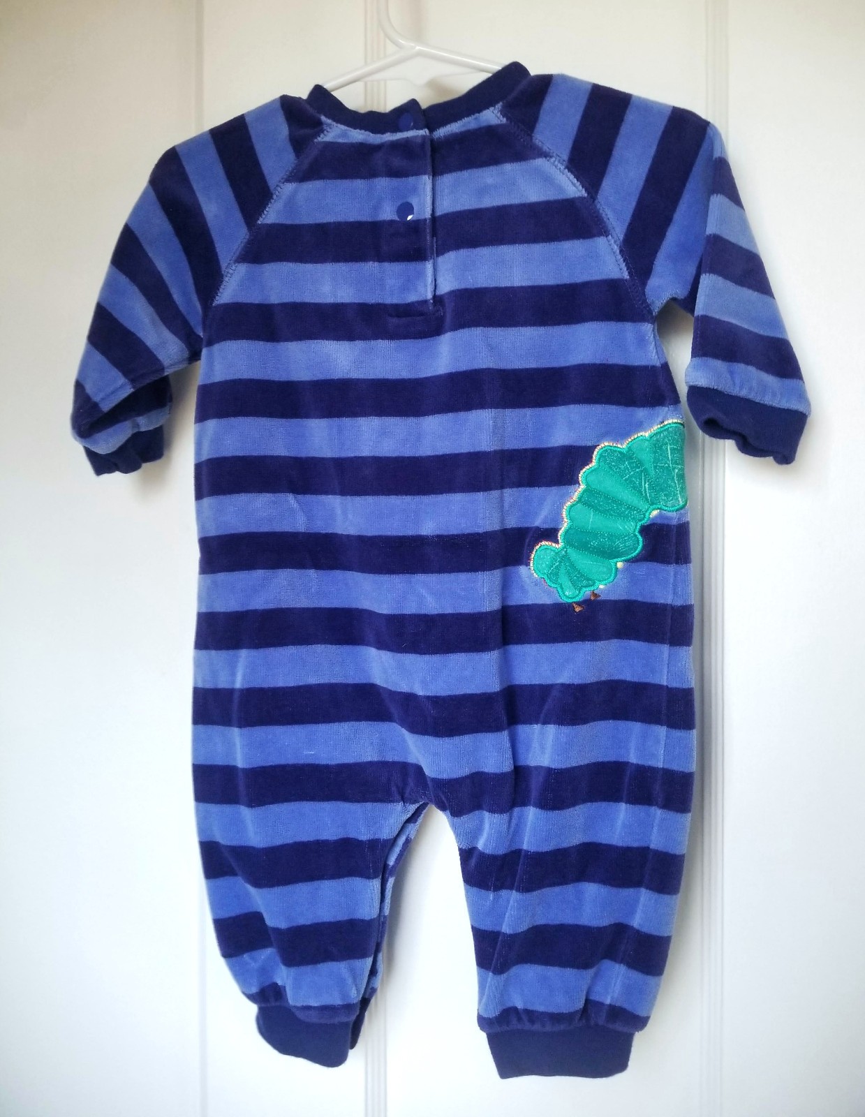 Vintage Eric Carle Very Hungry Caterpillar Body Suit Romper Blue 6-9 M Carter’s