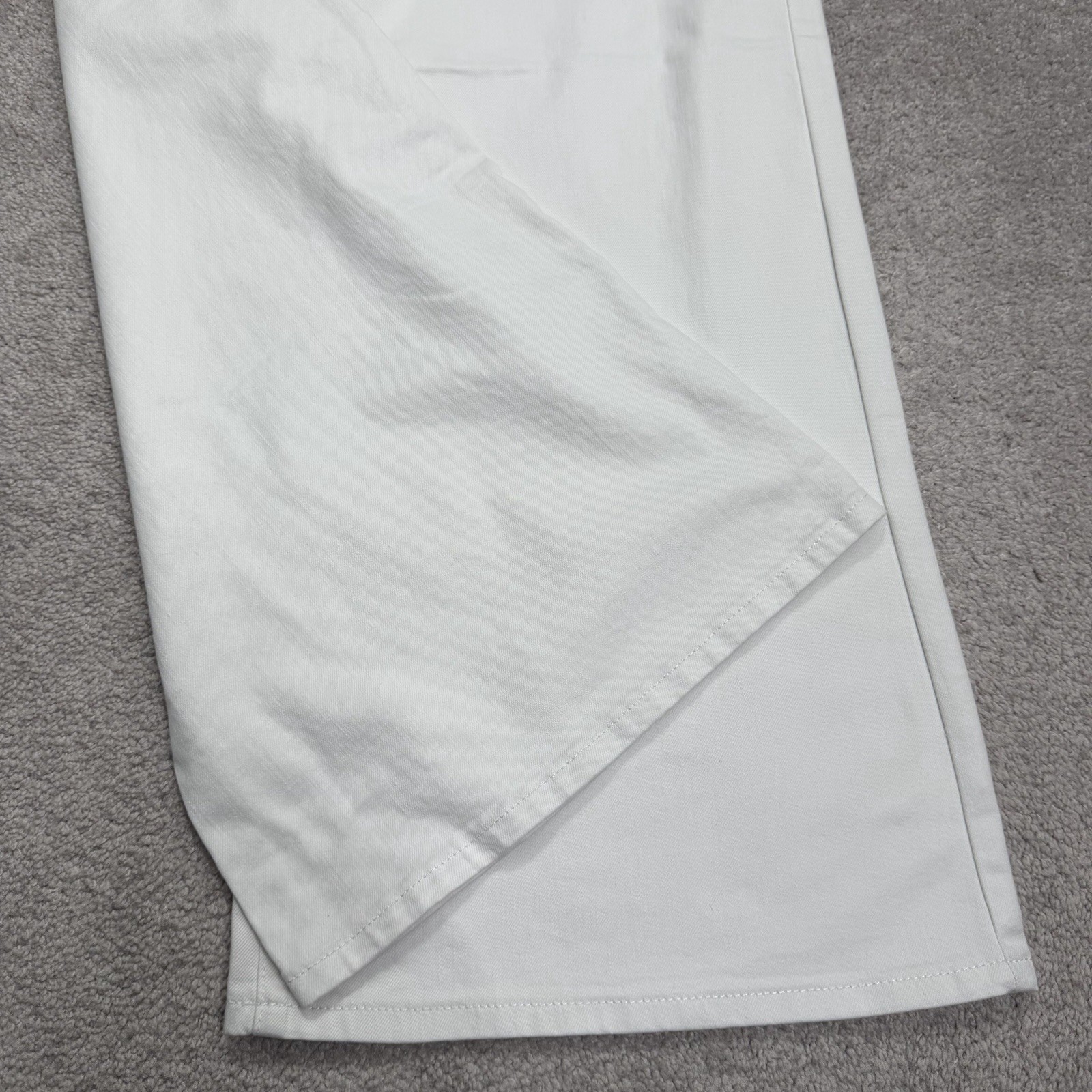 Judy Blue Jeans 5/27 Short White Palazzo Fit Wide Leg Drawstring Stretch NWT