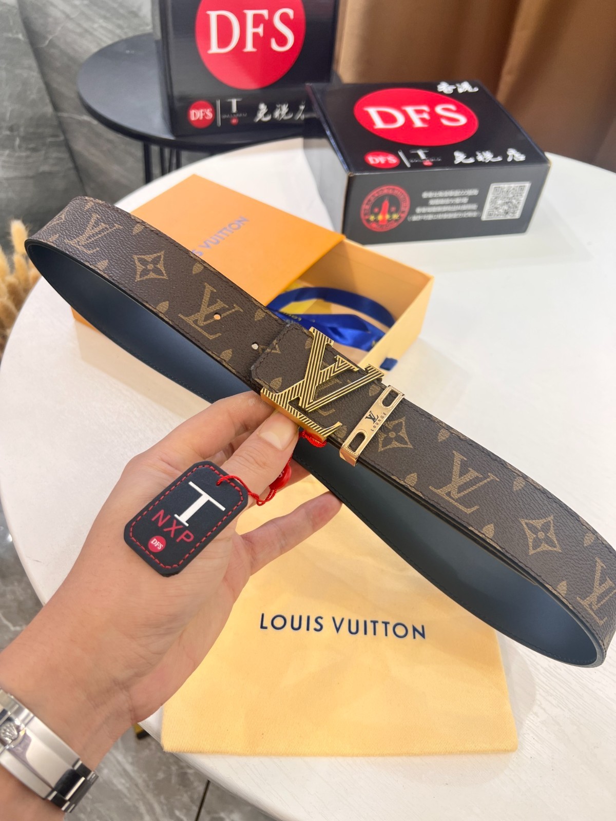 Louis Monogram belt