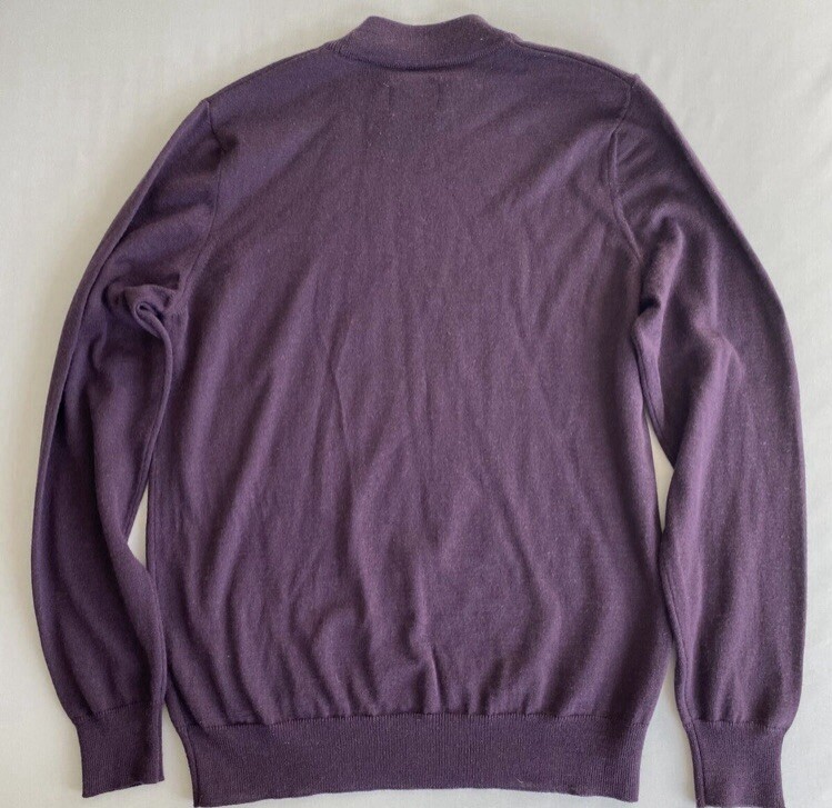 SHORE LEAVE JUMPER SZ LARGE PURPLE WOOL BLEND TURTLE NECK SWEATSHIRT SEE DETAILS