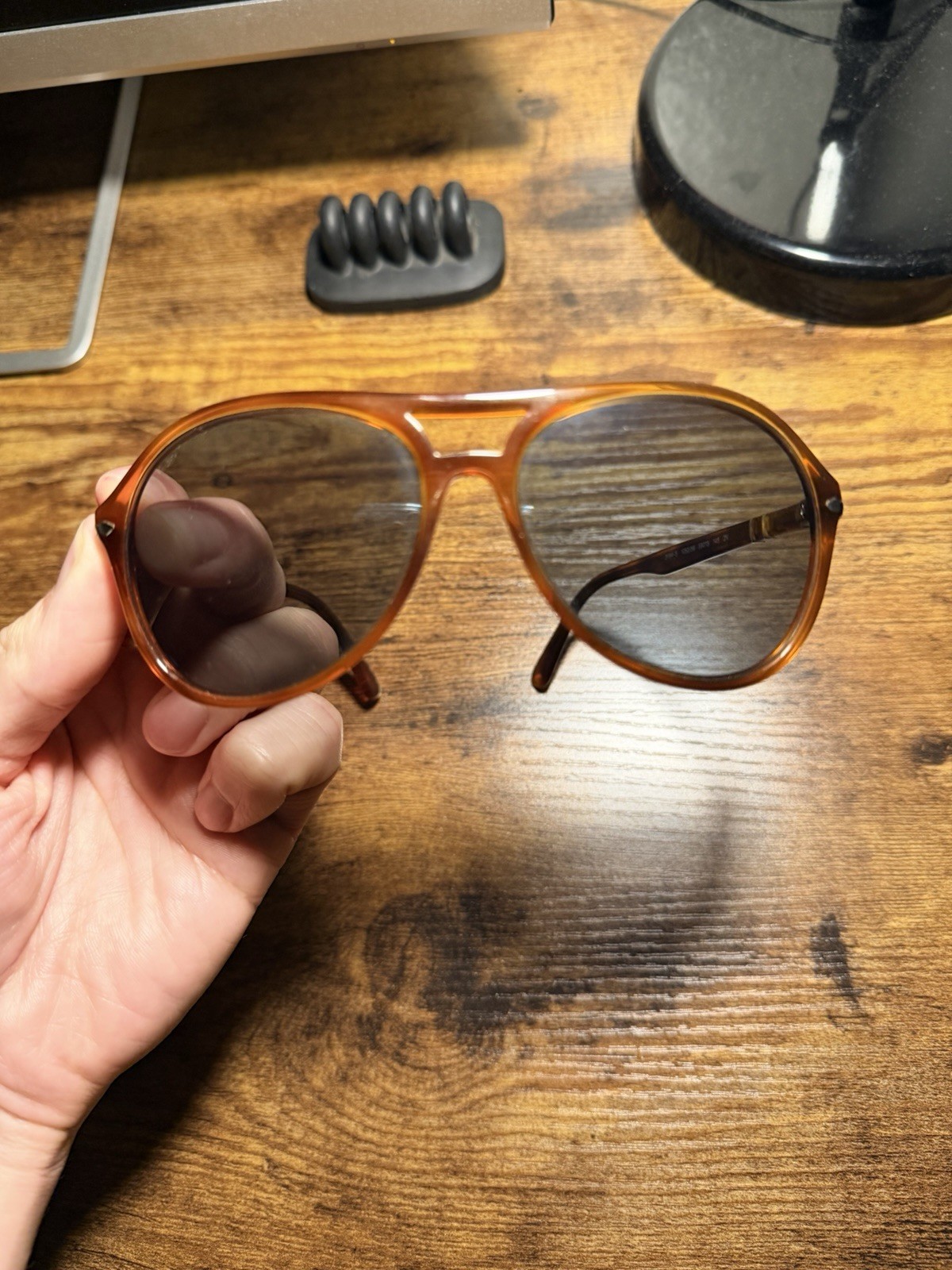 Persol PO3194S Men’s Sunglasses Blue Clear Gradient Brown, 59mm