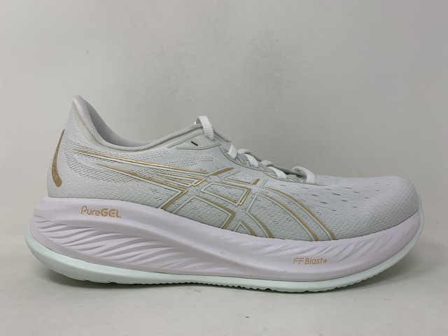 Women’s Asics Gel-Cumulus 26, White/Pale Mint, 10 B Medium US