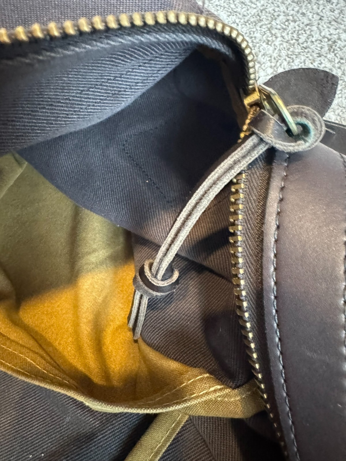 Filson Large Duffel Bag 223 Brown Rugged Twill YKK 2009 Made in USA