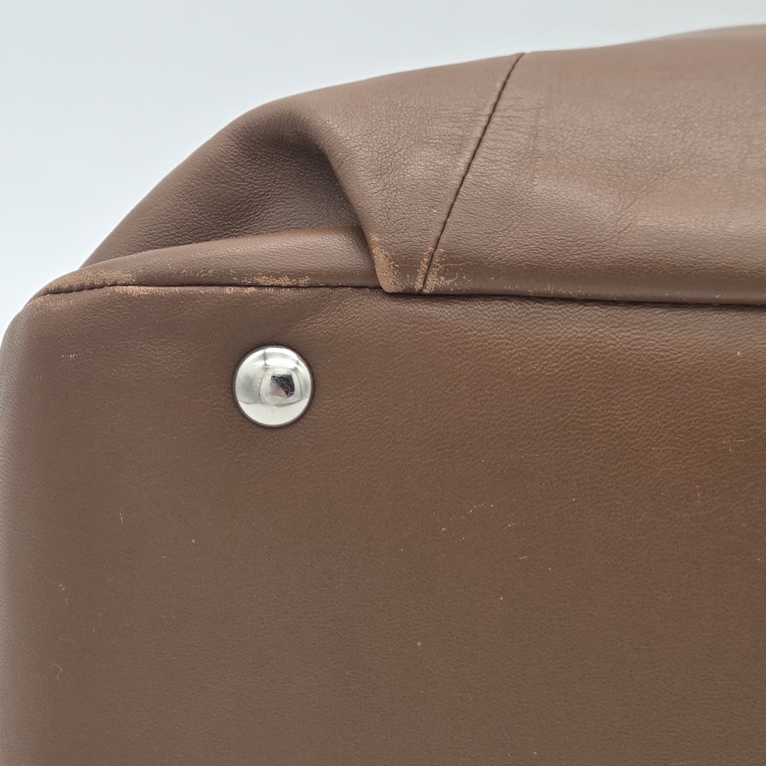 Coach Soho North South Chocolate Brown Leather Tote Shoulder Bag F17216
