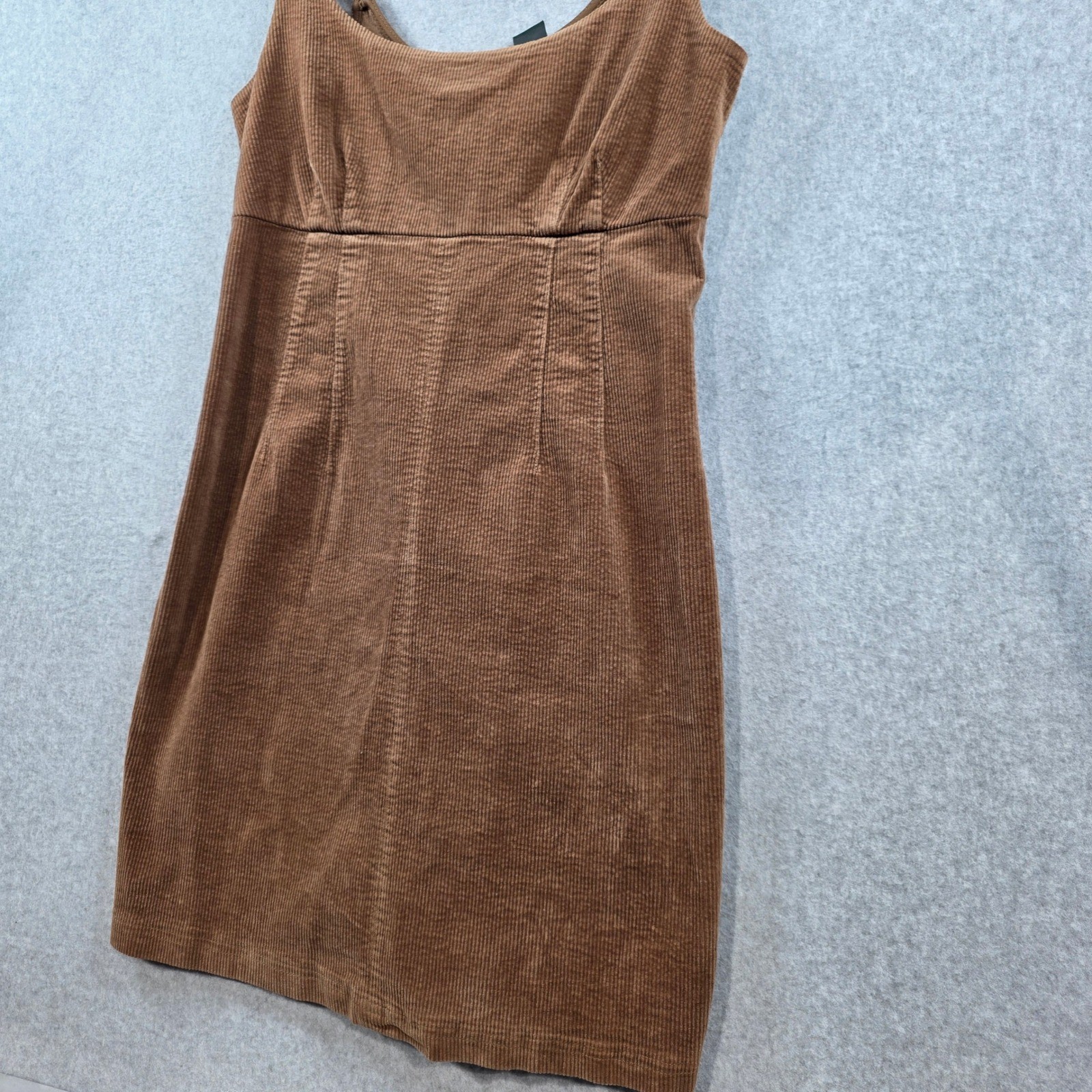 Wild Fable Brown Corduroy Mini Dress Sleeveless Adjustable Straps Size S
