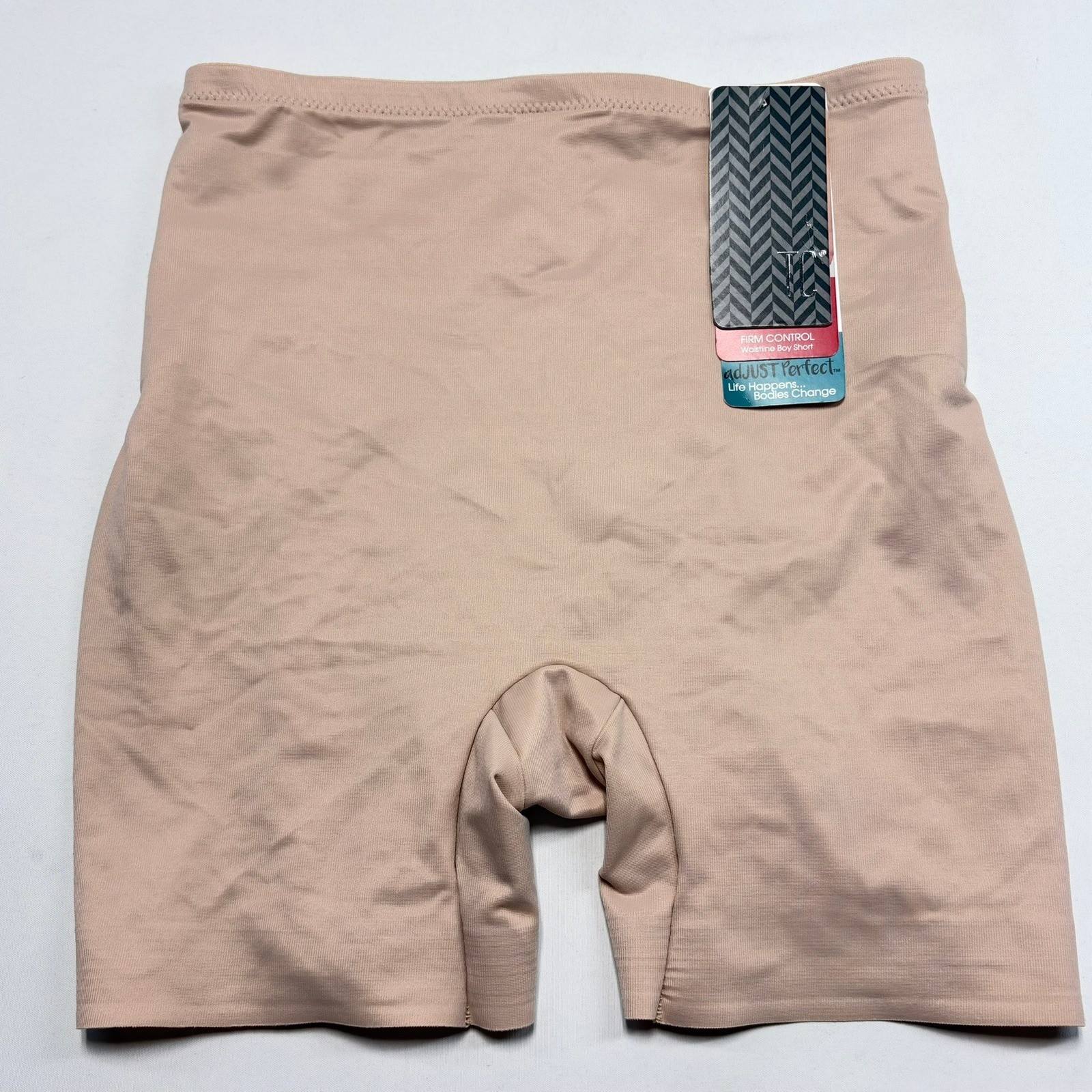 TC Fine Intimates adJUST Perfect Boyshort Medium Warm Beige NWT Shapewear