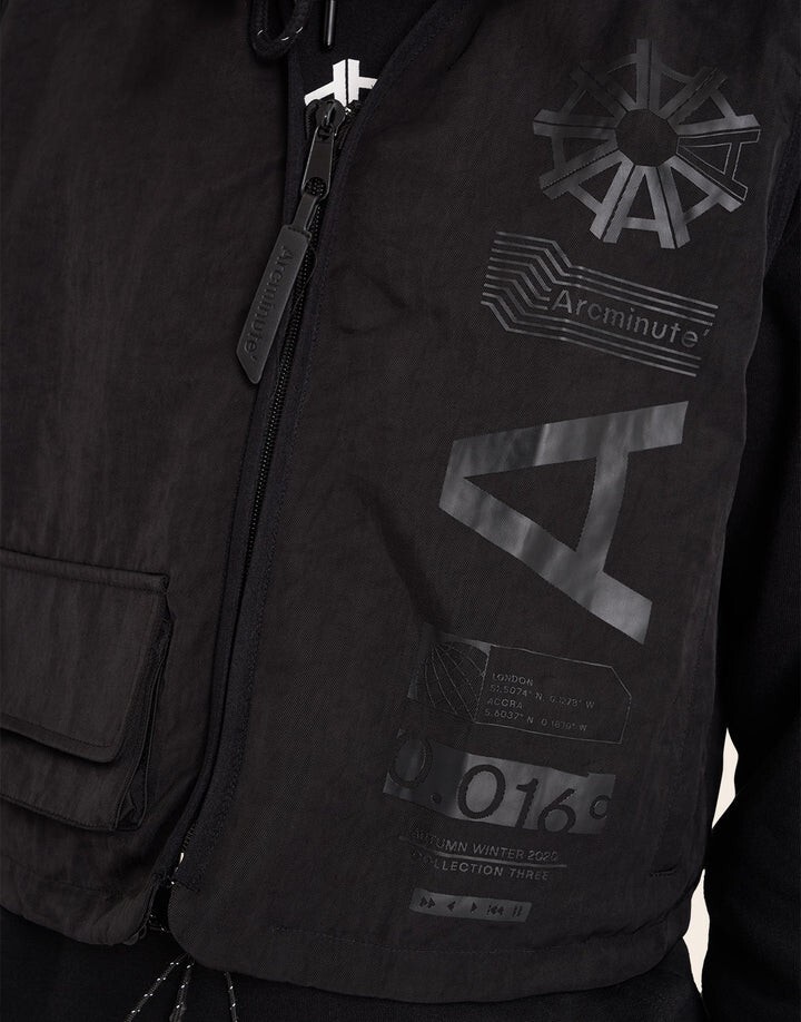 Arcminute Blackwell Utility Gilet Vest Men’s Small Black New with Tags