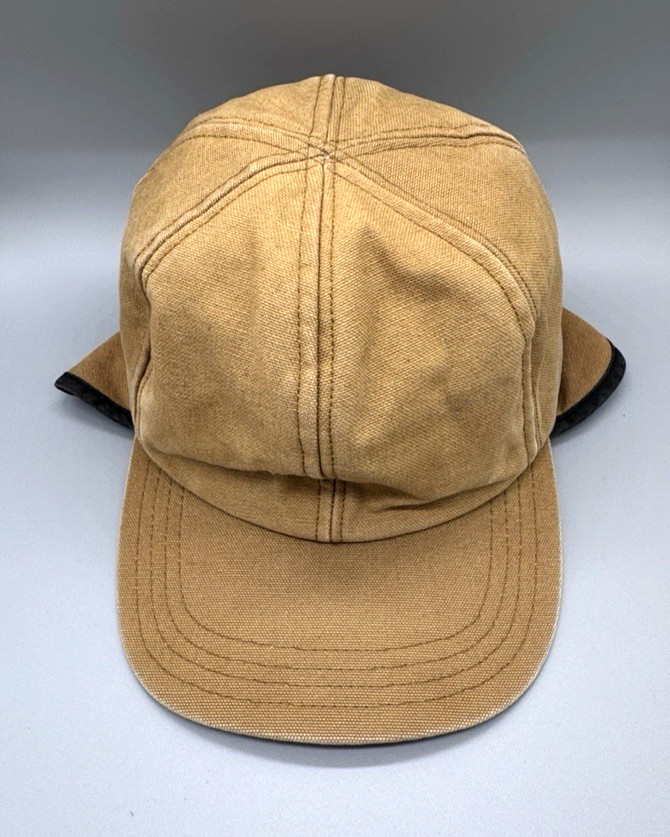 Vintage Thinsulate Cap Winter Hunting Hat USA Brown w/Ear Flaps Size X-Large VGC