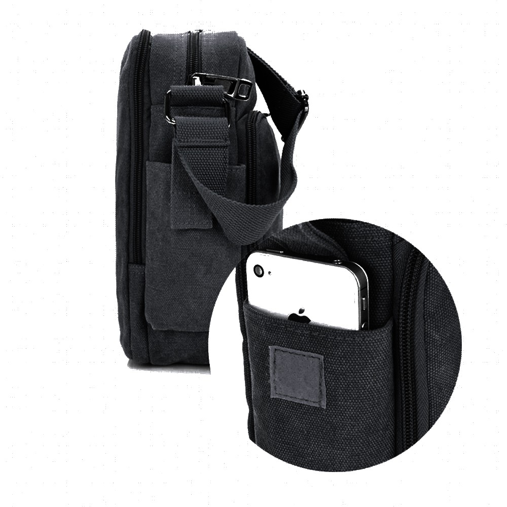Vintage Men’s Canvas Messenger Shoulder Bag Crossbody School Book Bags Satchel