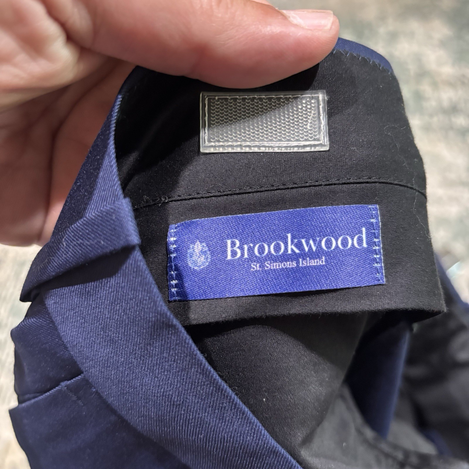 Brookwood navy trousers Saint Simons Island Wool/Trevira 34X37 Unaltered