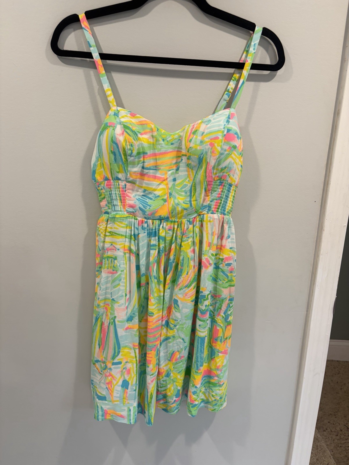 Lilly Pulitzer Women’s Tropical Print Spaghetti Strap Maxi Dress Size 00