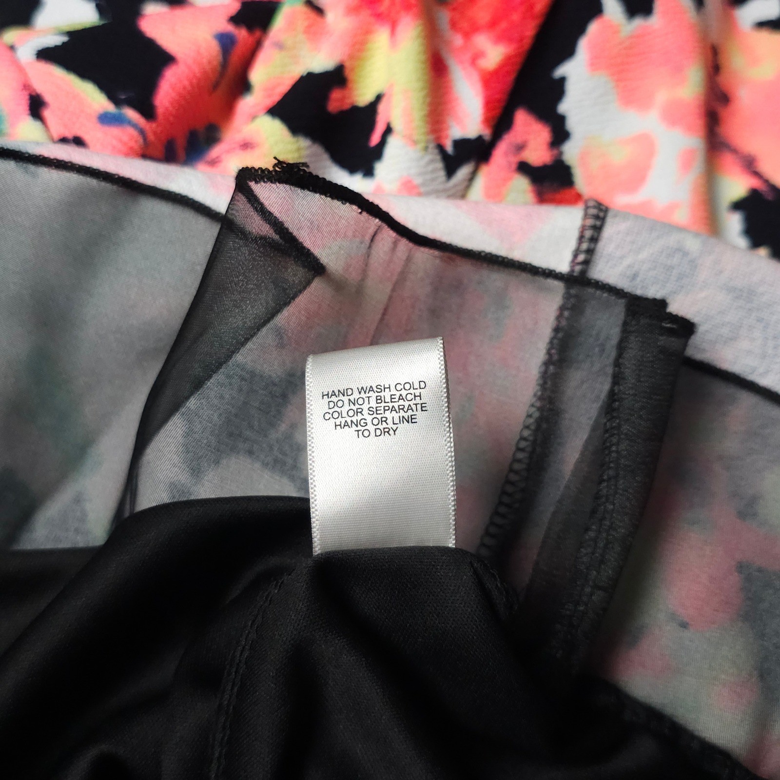 NWT Vintage Y2K Charlotte Russe Indie Floral Strapless Skater Mini Dress Black S