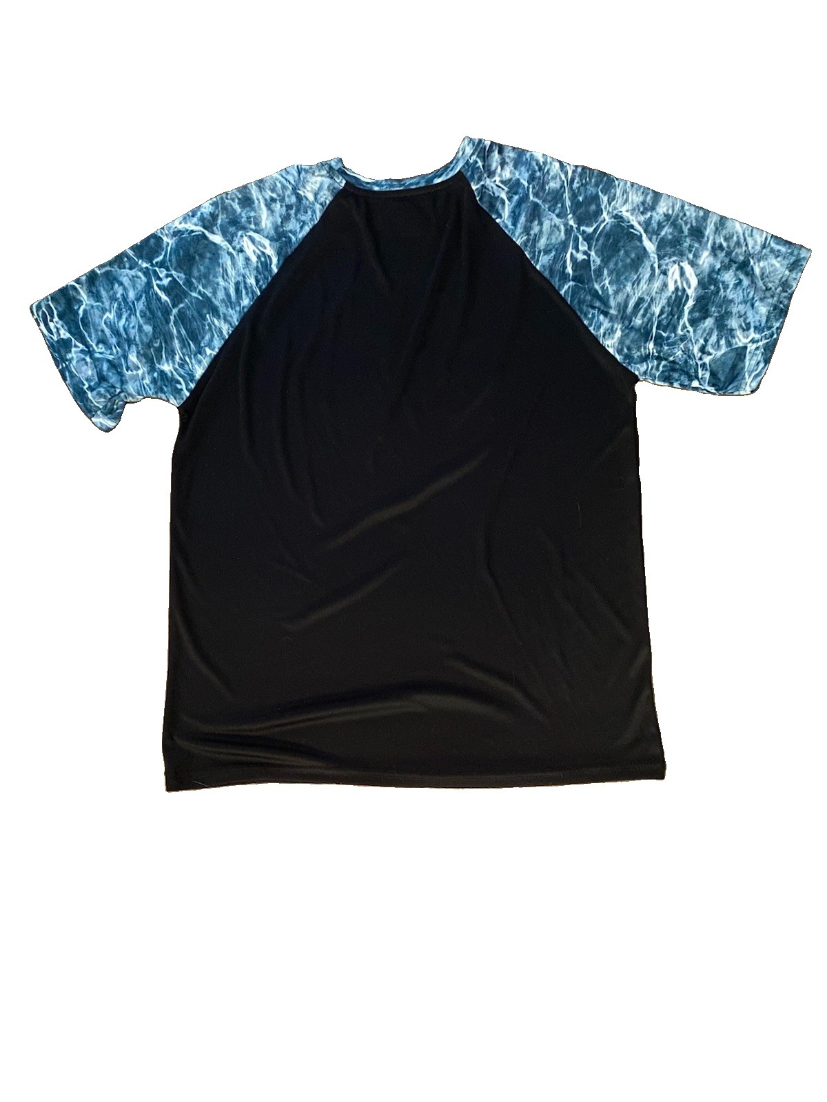 MOSSY OAK Fishing Logo Short Sleeve Rashguard Fishing Shirt Size XL