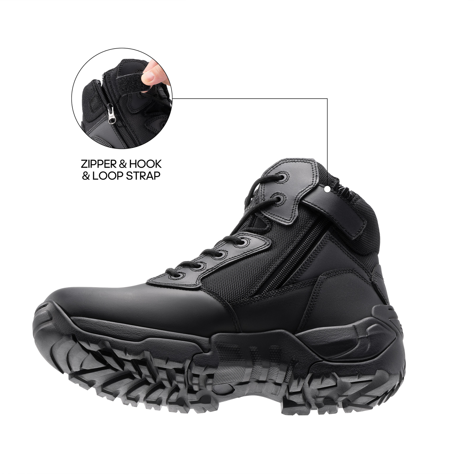Men’s Military Tactical Outdoors Work Motorcycle Combats Shoes