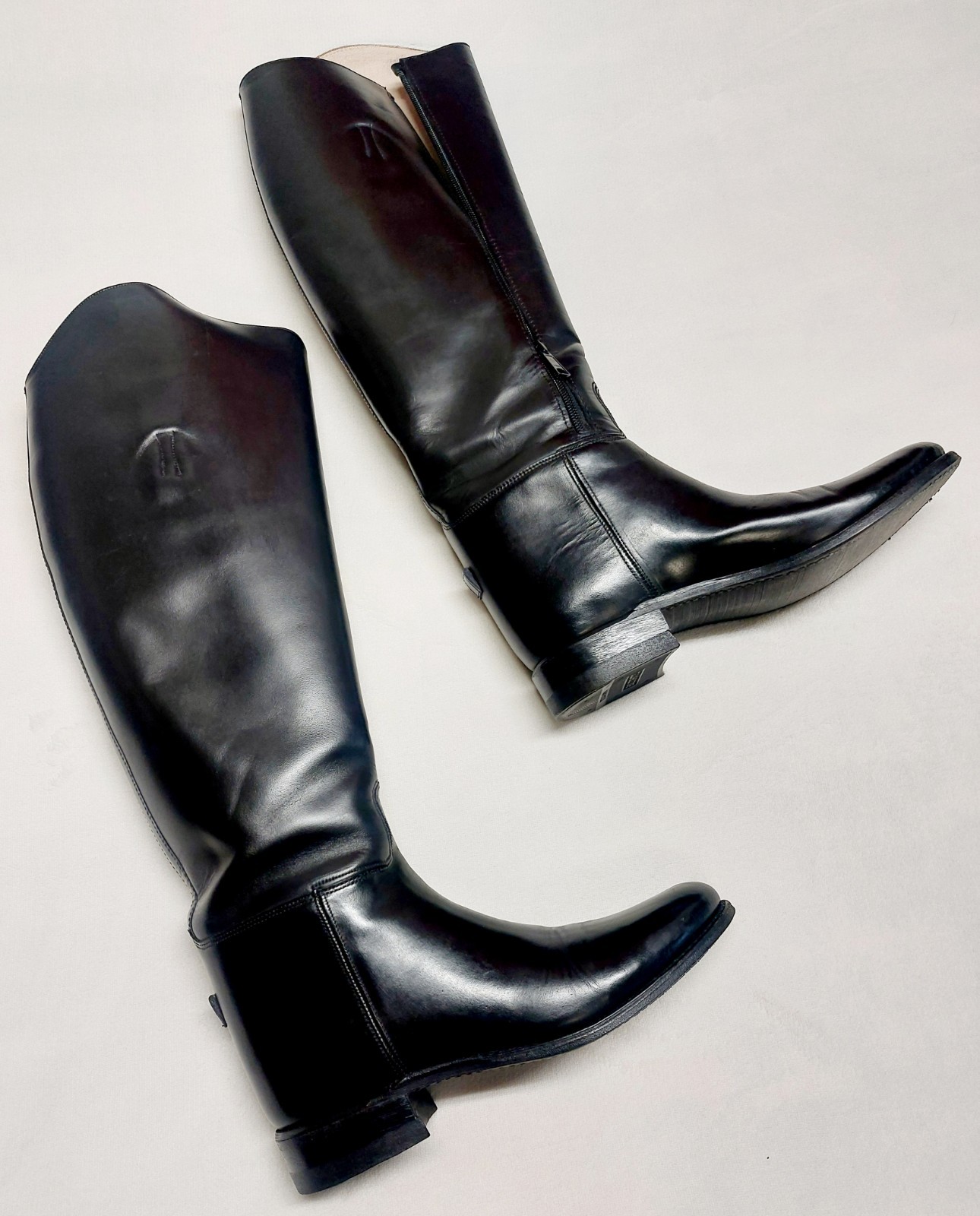 Women’s The Effingham Equestrian Riding Boots Style 100L Black Sz 8.5 Wide Calf