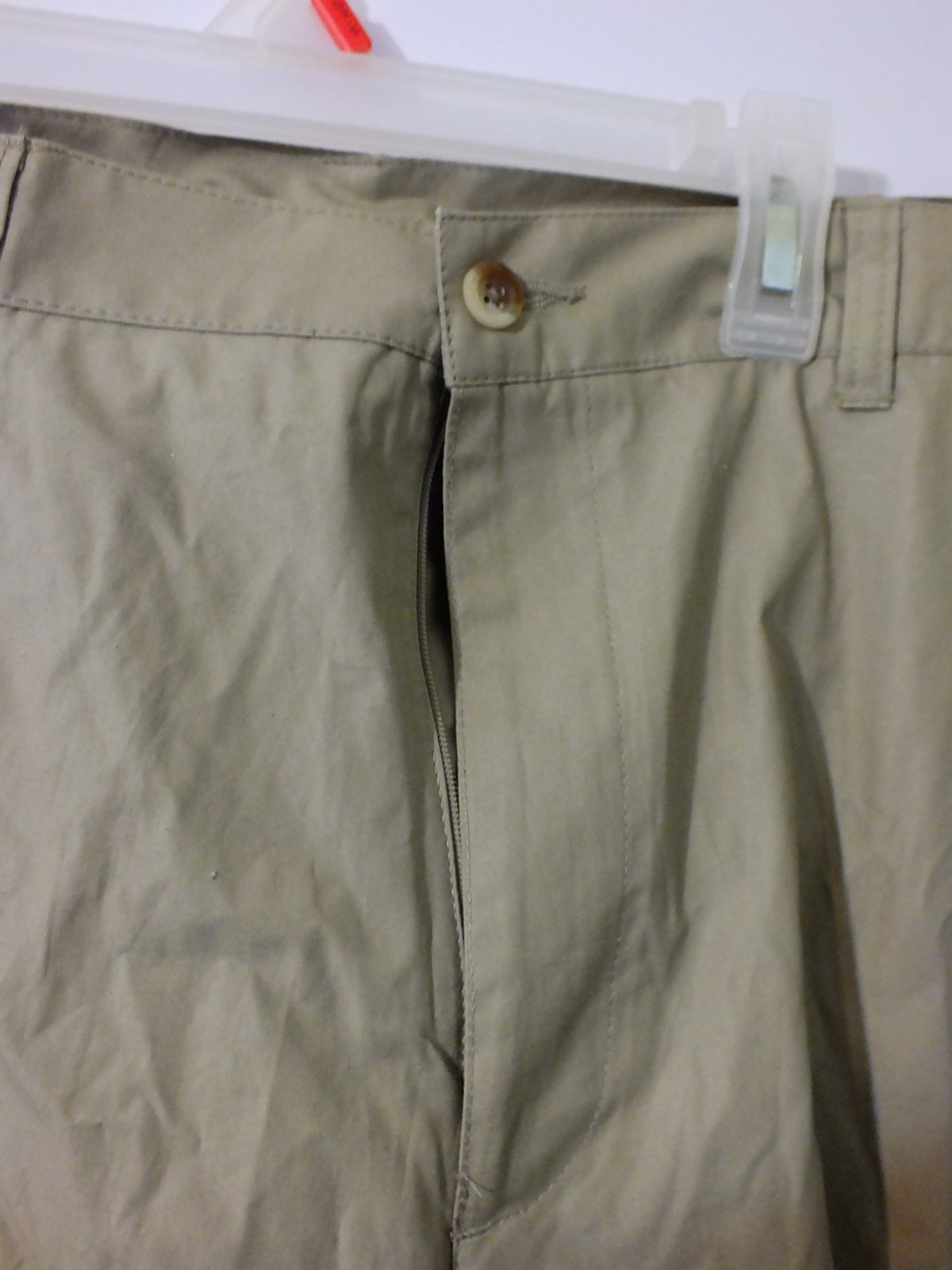 Geoffrey Beene Men’s Shorts Size 40 Tan Cotton NWT Flat Front YKK Zip 4 Pockets
