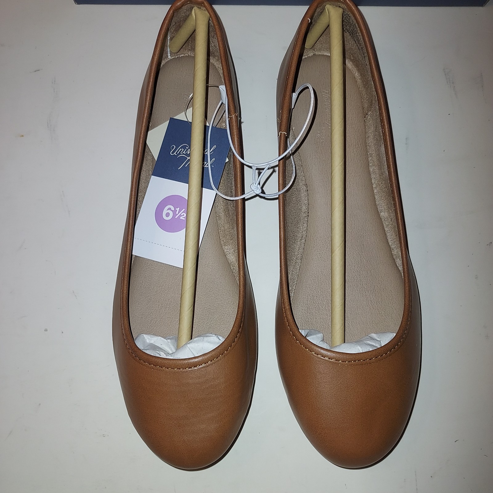 Universal Thread NWT Cognac Brown “Everly” Slip On Flat Loafers Wmn’s Sz 6.5