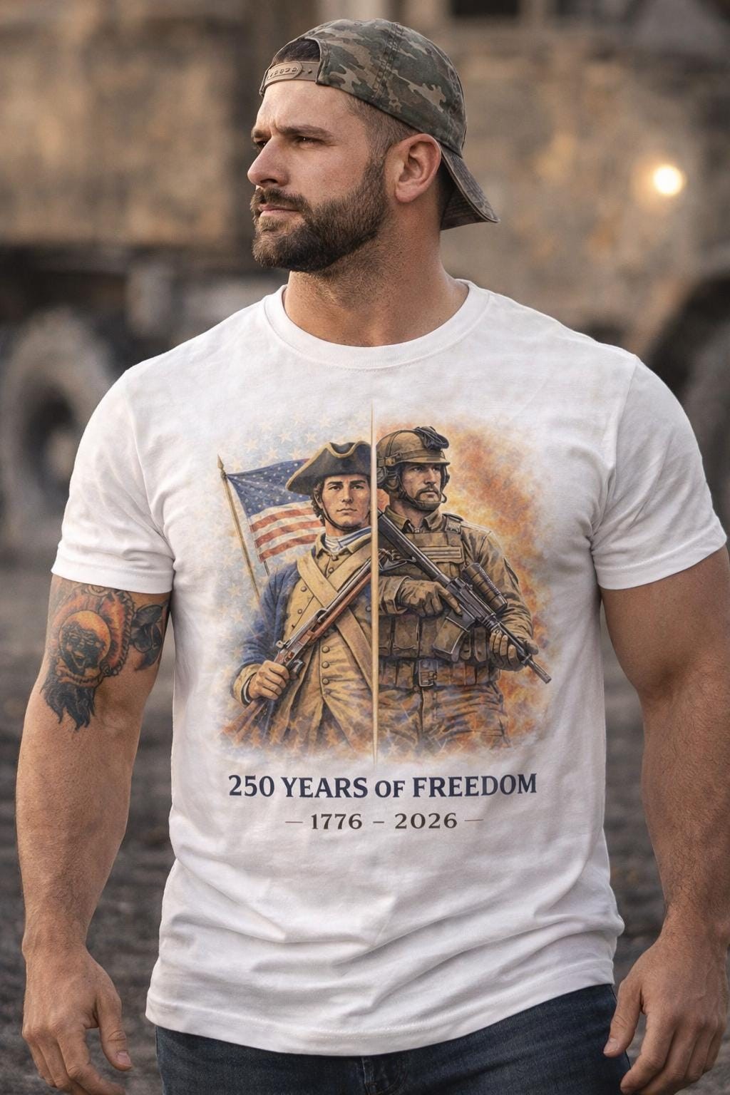 America 250th Anniversary Shirt, Revolutionary War Soldiers Tee, 1776-2026