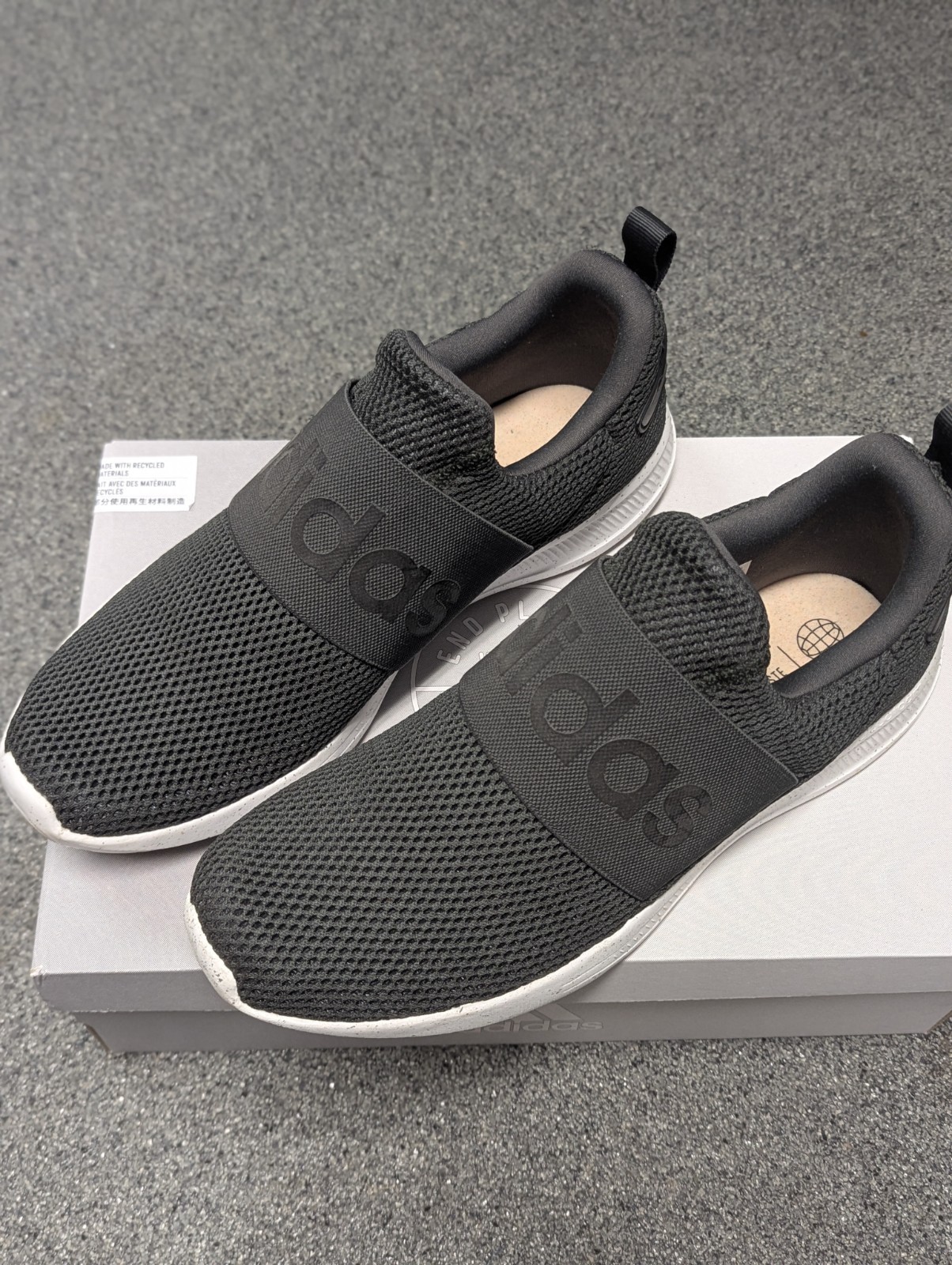 Men’s Adidas Lite Racer Adapt 4.0 Black / White Size 9.5 Shoes