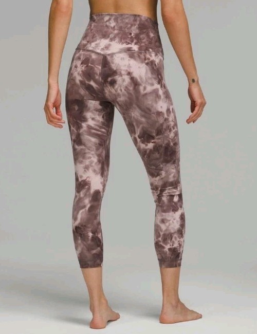 Lululemon Align High-Rise Crop 23″ Tie Dye Leggings! Size 4 Excellent