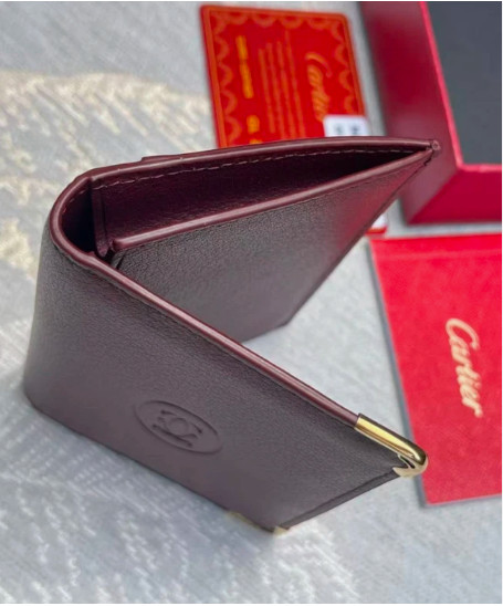Cartier Must de Cartier Red Leather Calfskin 4CC Card Holder Wallet