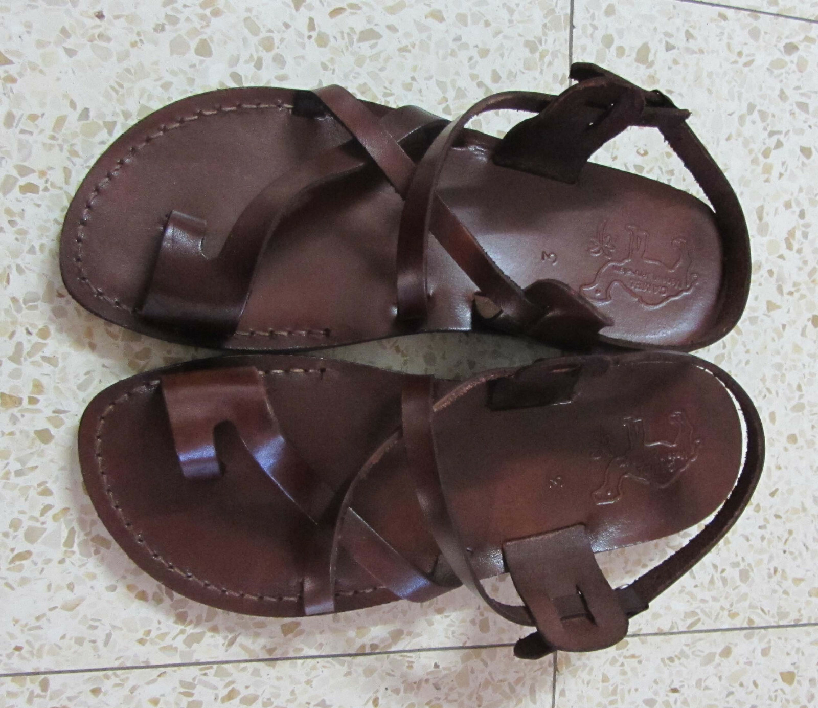 Classic Style Original Leather Biblical Jesus Sandals from Jerusalem