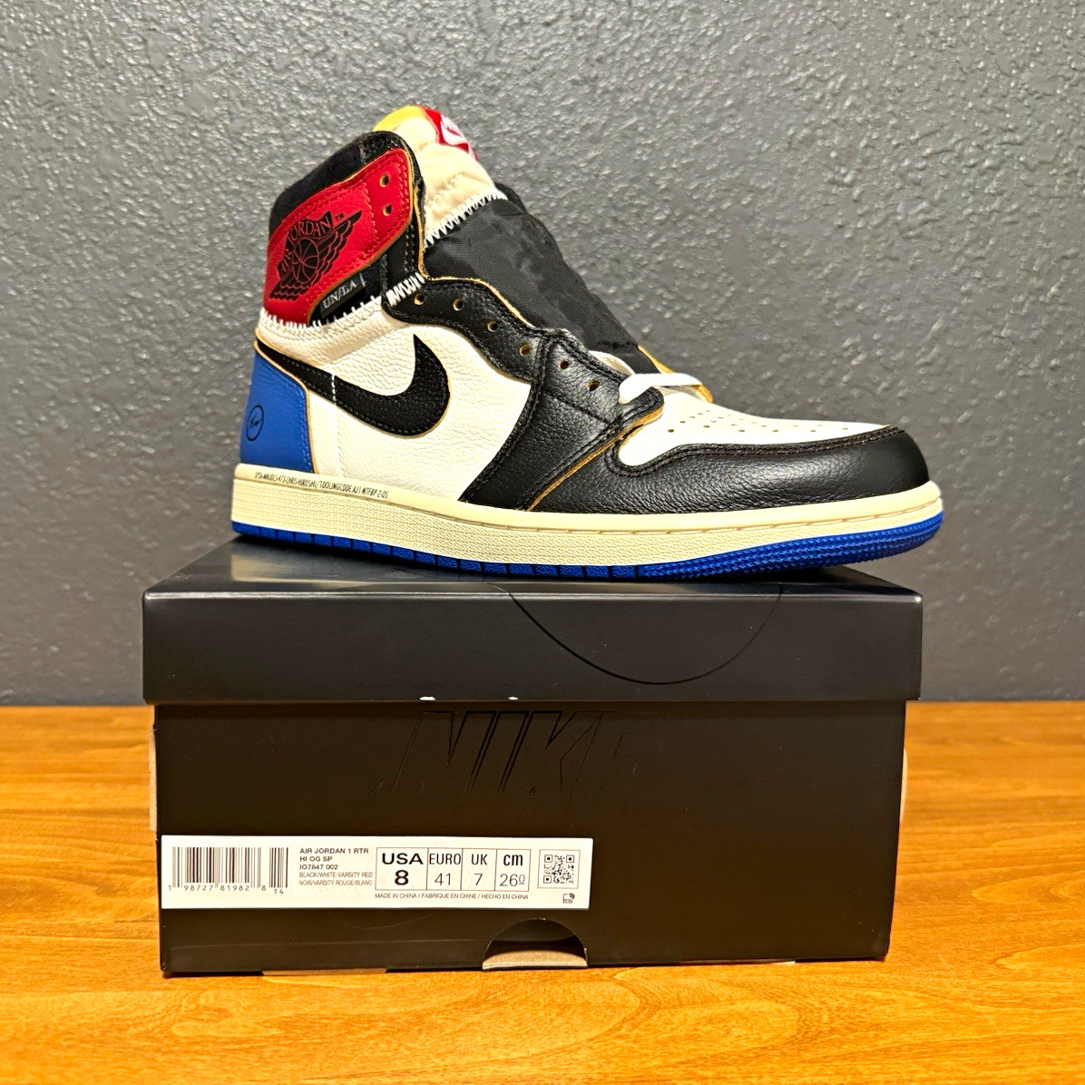 Jordan Air Jordan 1 Retro High OG Fragment x Union LA Varsity Red IO7847-002