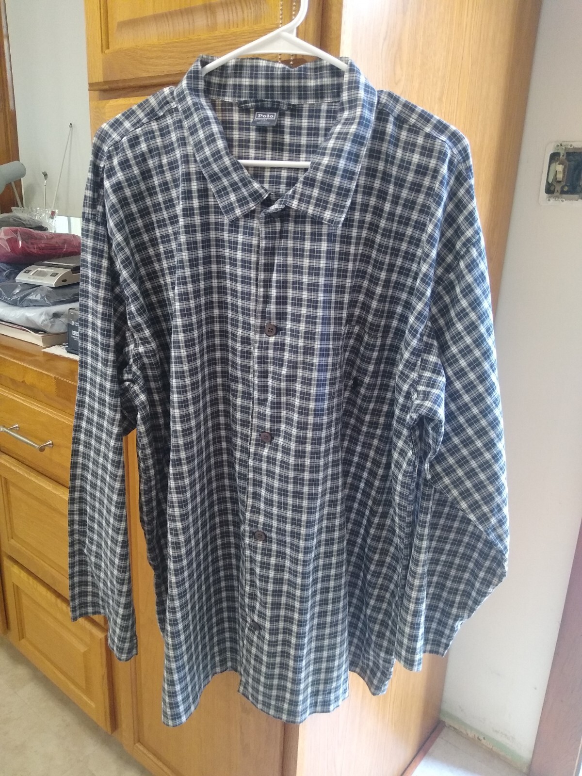 Polo by ralph Lauren no cuff long sleeve single pocket button up shirt