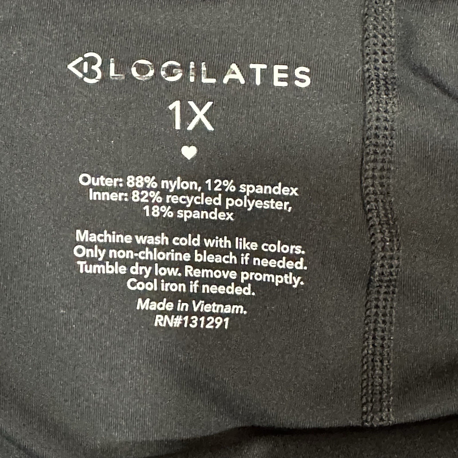 Blogilates Black Athletic Skort with Pockets for Women Plus Size 1X