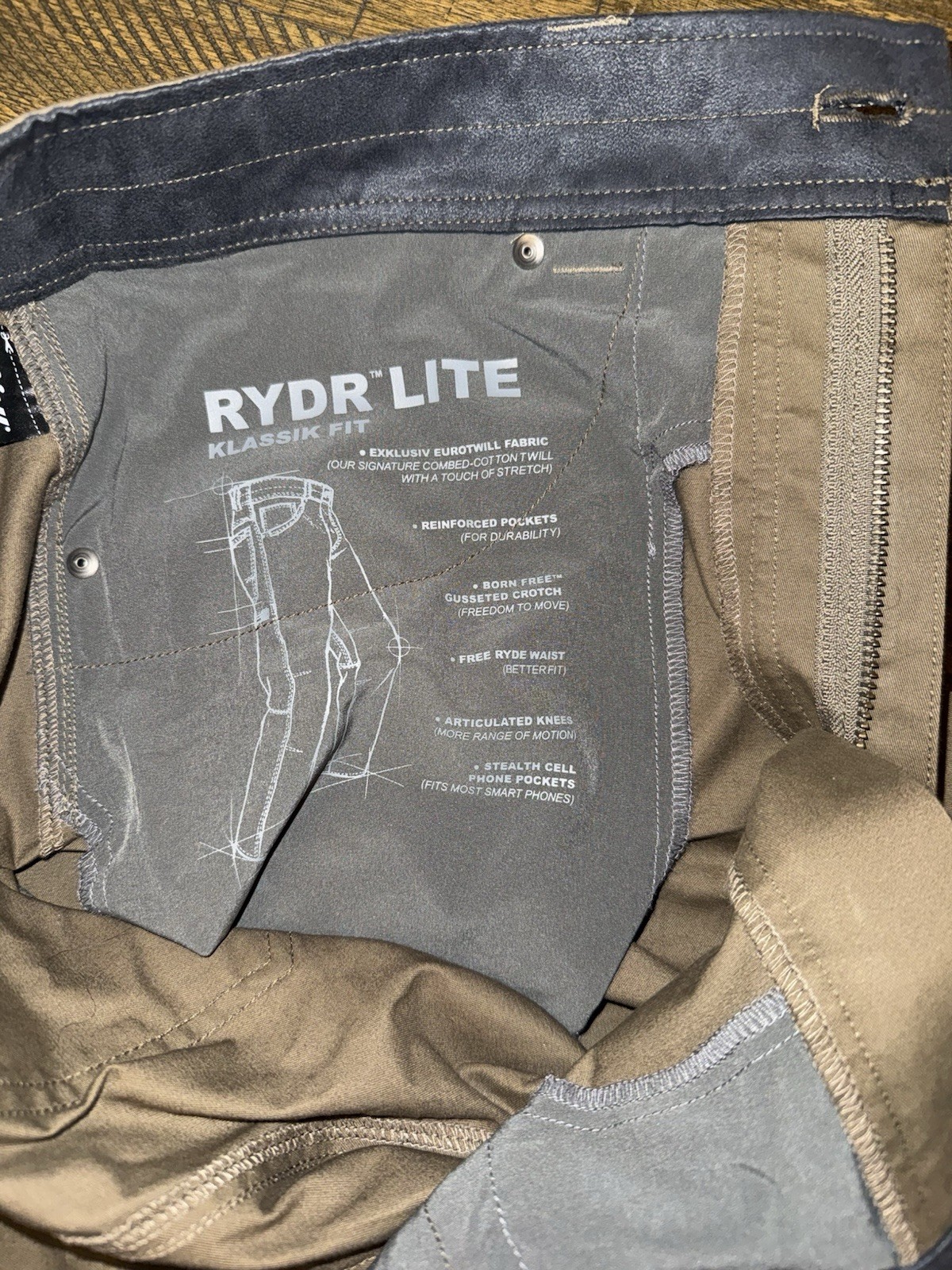 Kuhl Rydr Light Klassic Fit 35×34 Slacks Men’s NWOT Burnt Olive Pants 5320