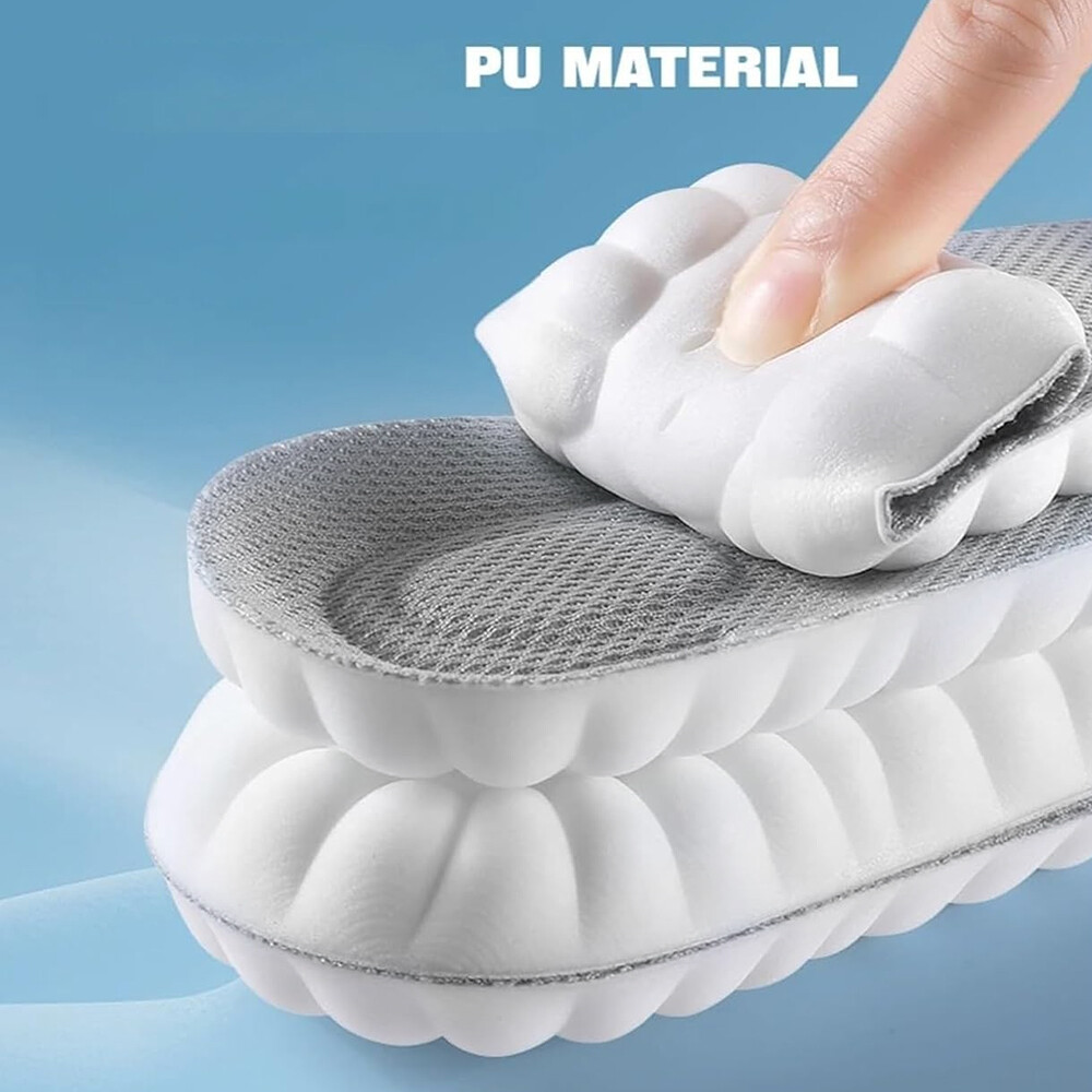 4D Memory Cloud Technology Insole – Super Soft Ultra Comfort Insoles Foam Sport