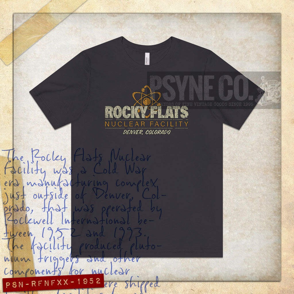 Rocky Flats Nuclear Facility 1952 Vintage Men’s T-Shirt