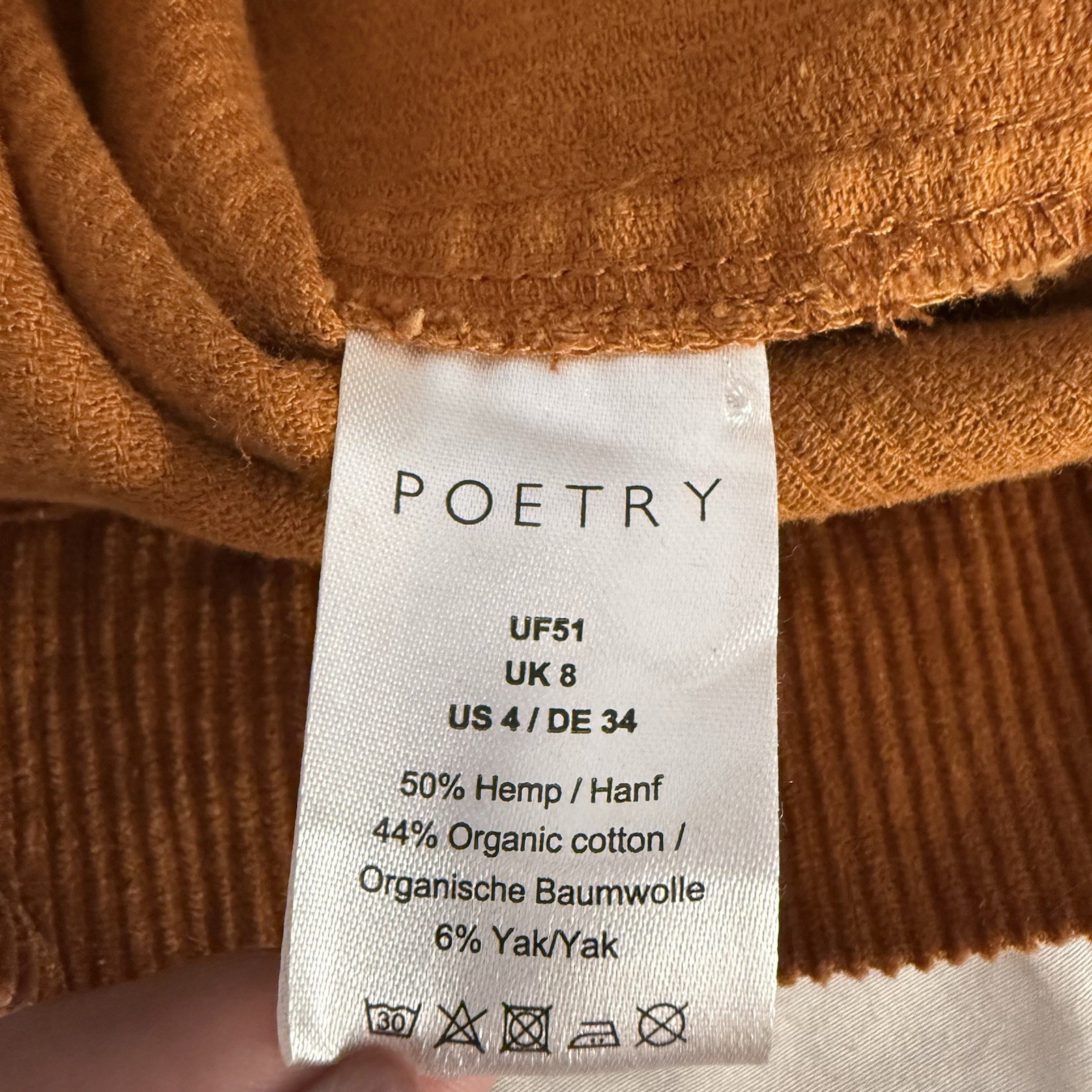 Poetry Ridged Tan With Mock Neck Top. 4