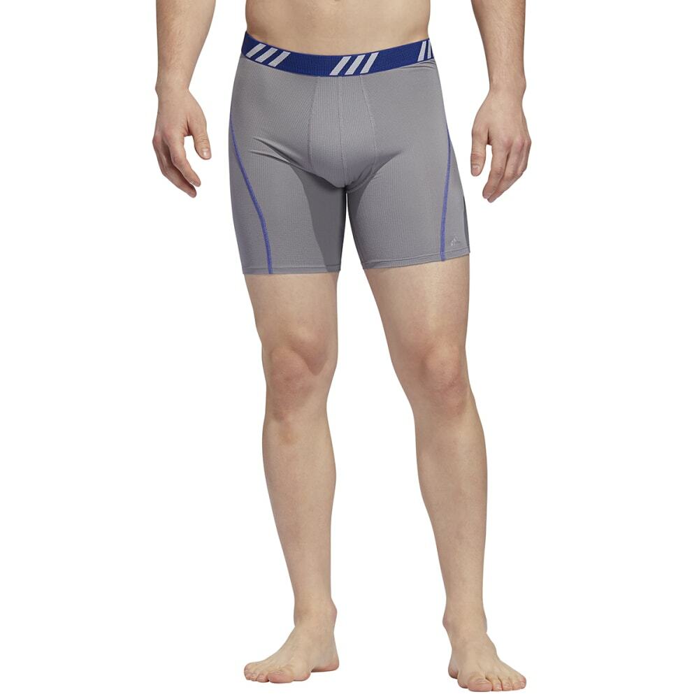 Adidas Men’s Boxer Briefs 2 Pack S 28-30 Bold Blue Grey Performance Fit MSRP$26