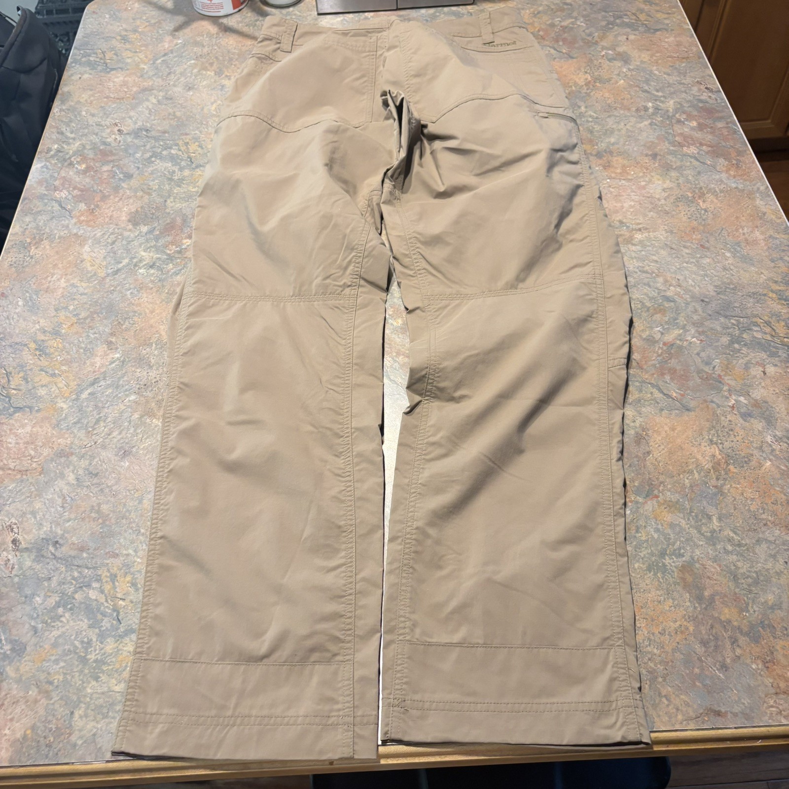 Marmot Arch Rock Pants Beige Cargo Hiking Stretch Nylon 152370 Men’s M 32X32
