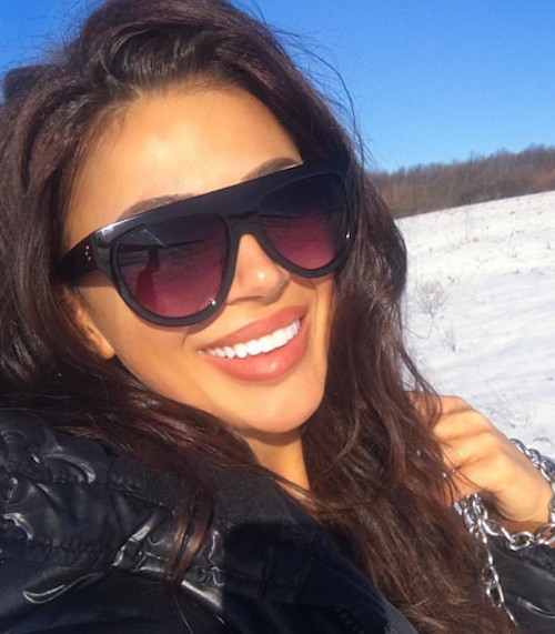 TEARDROP Ombre Gradient Two Tone Flat Top BLACK BROWN Ombre Sunglasses GAFAS