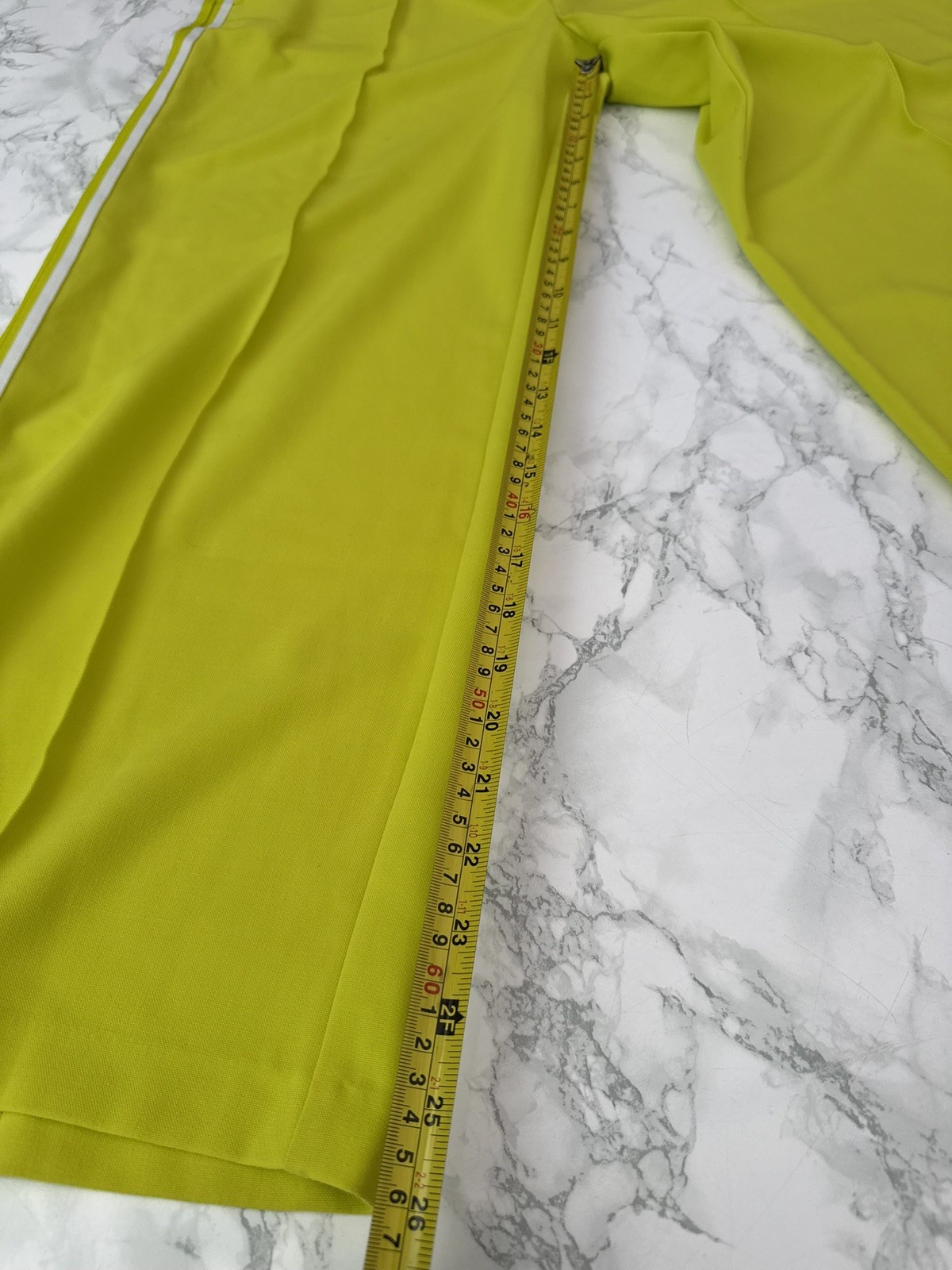 Marks & Spencer Trousers Size 16 Short Yellow Green Wide Leg