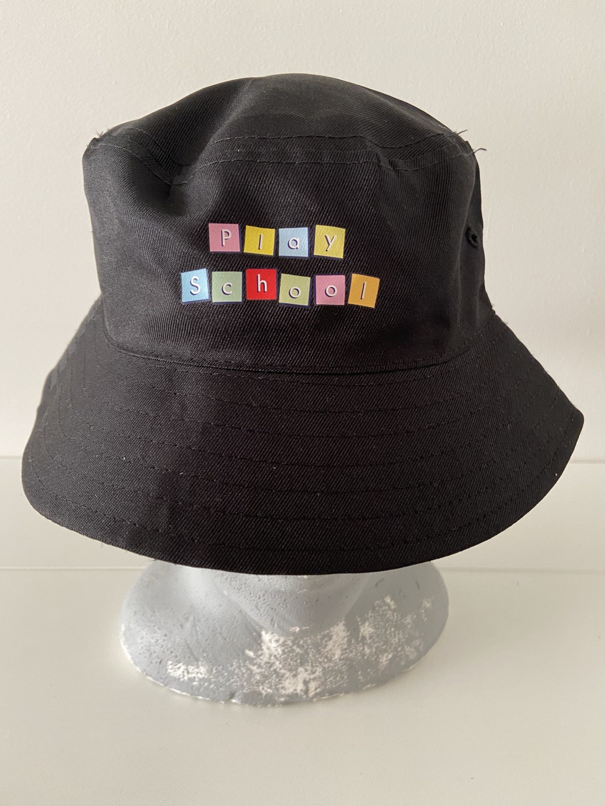 RARE Play School Bucket Hat Retro Australian TV Show Fan Collectible Like New