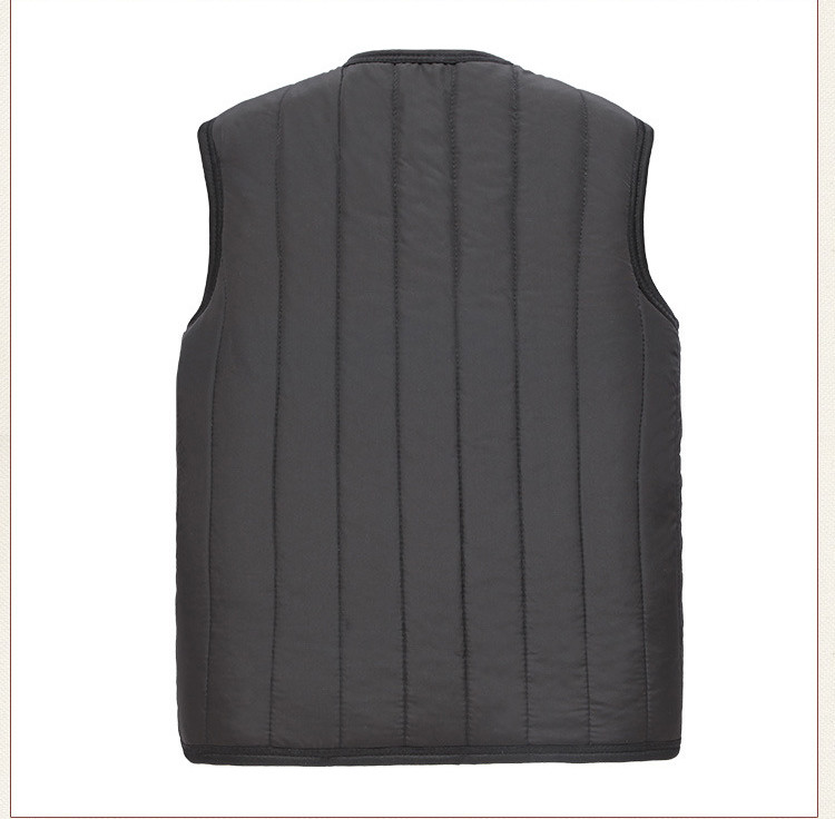 Men Winter Warm Thicken Vest Fleece Lined Jackets Coat Sleeveless Waistcoat Gift