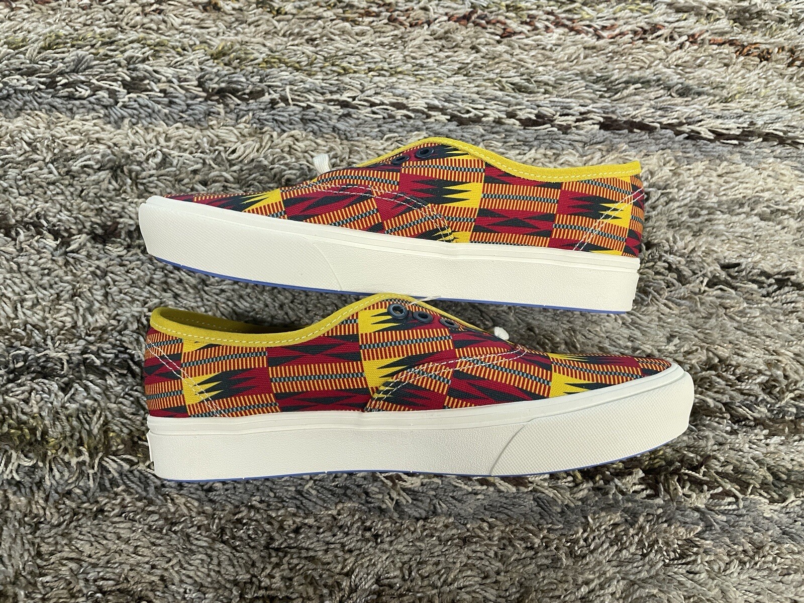 Vans Authentic Union Kente Cloth Comfycush SNEAKERS US Men 8 Women 9.5