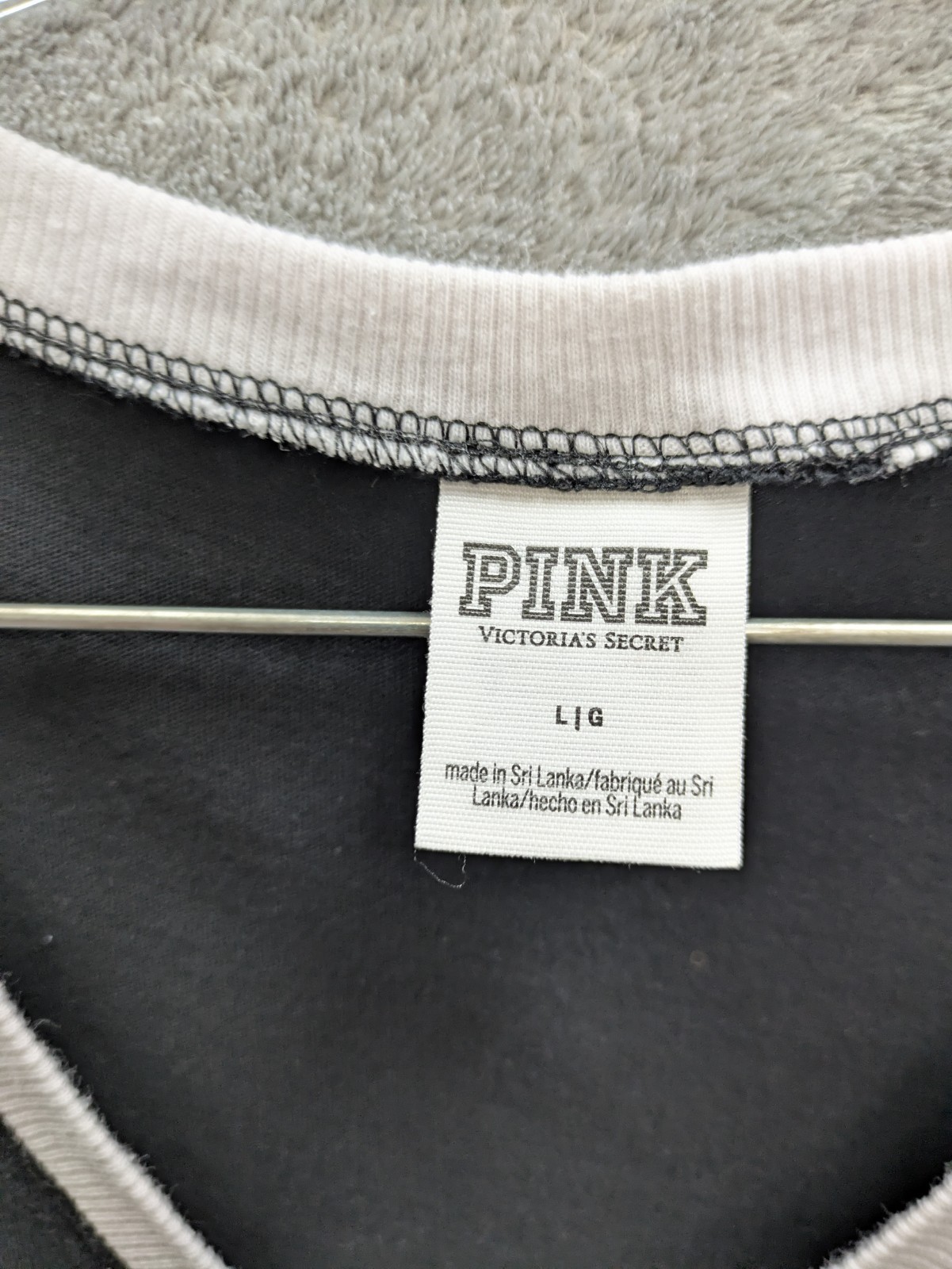 Pink VS Collegiate Tee Womens Large Go Bucks OSU Bling Rhinestones READ
